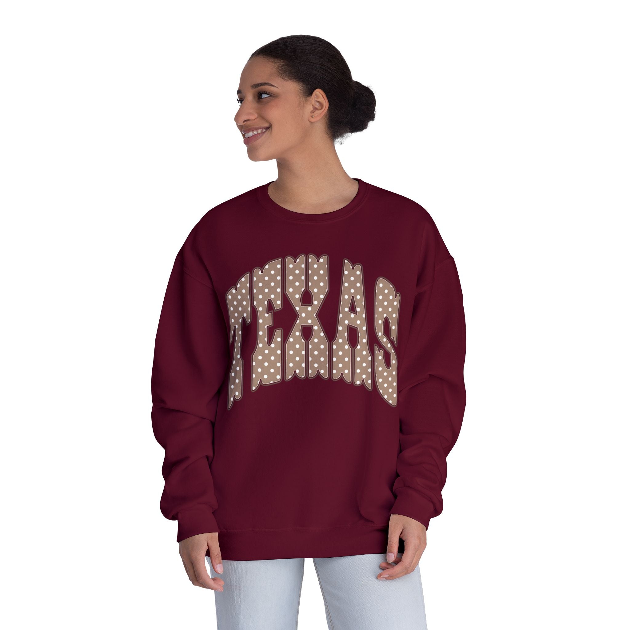 Texas Leopard Print Crewneck Sweatshirt