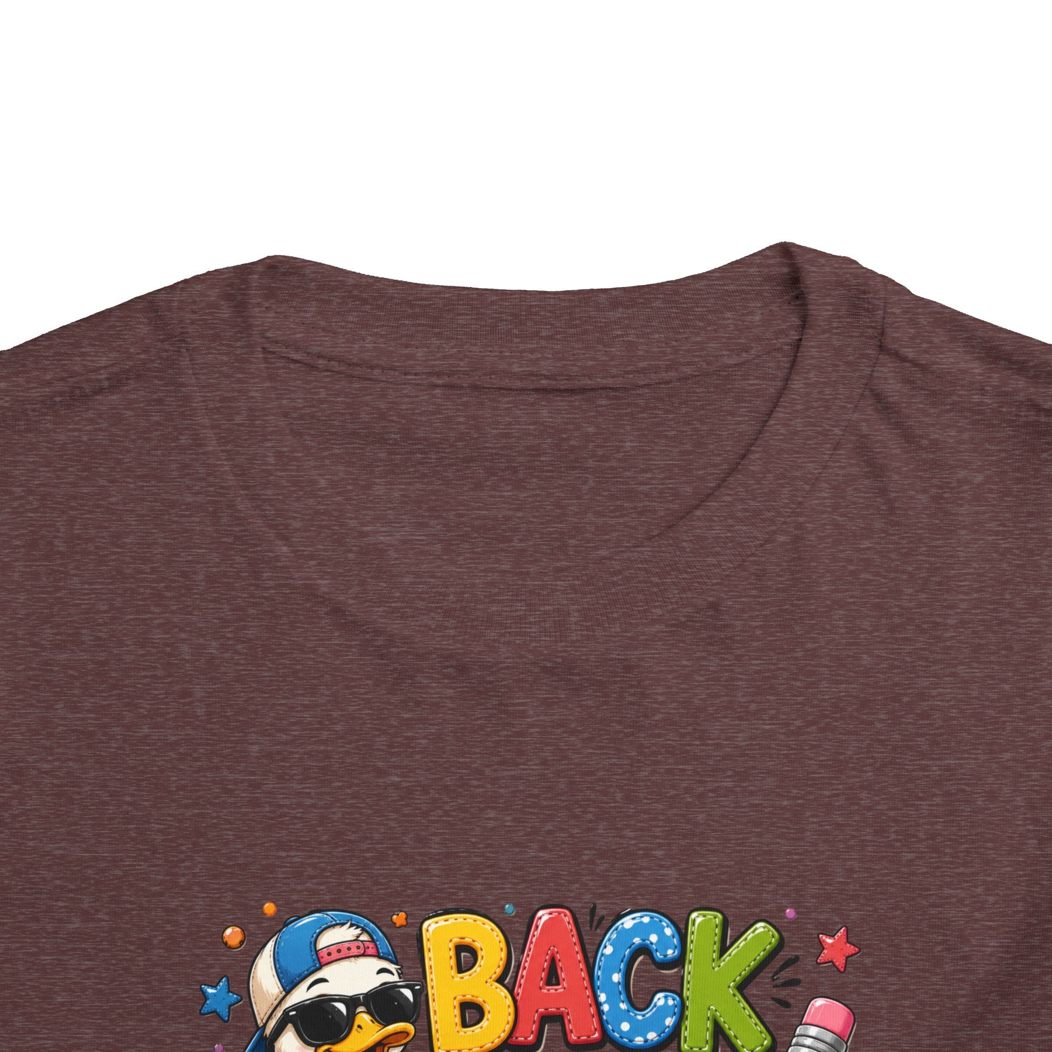 Back to School Toddler Tee — Cute Penguin School Bus Design