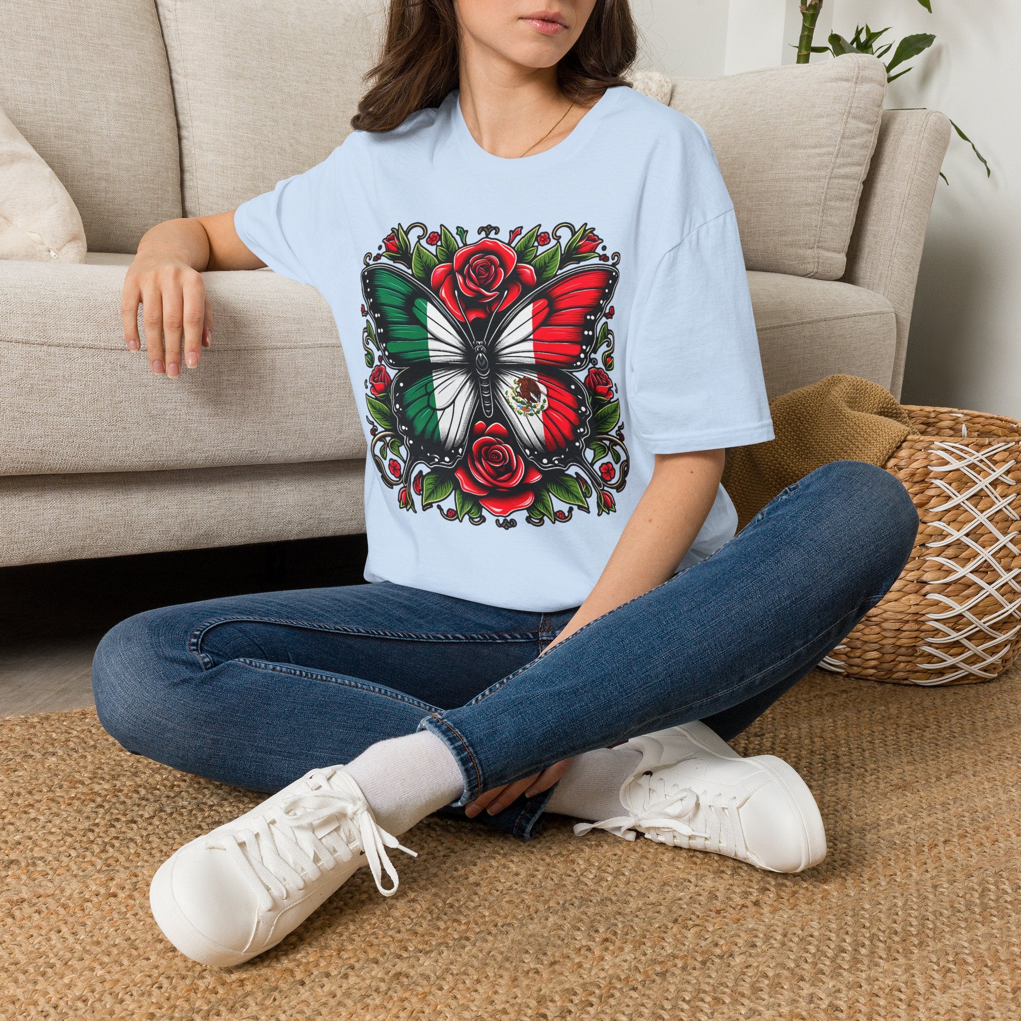 Mexican Flag Butterfly T-Shirt — Rose & Eagle Graphic Tee