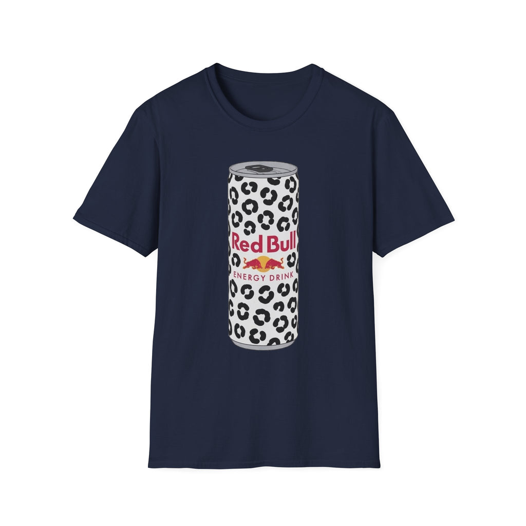 Red Bull Leopard Can T‑Shirt — Retro Energy Drink Graphic Tee