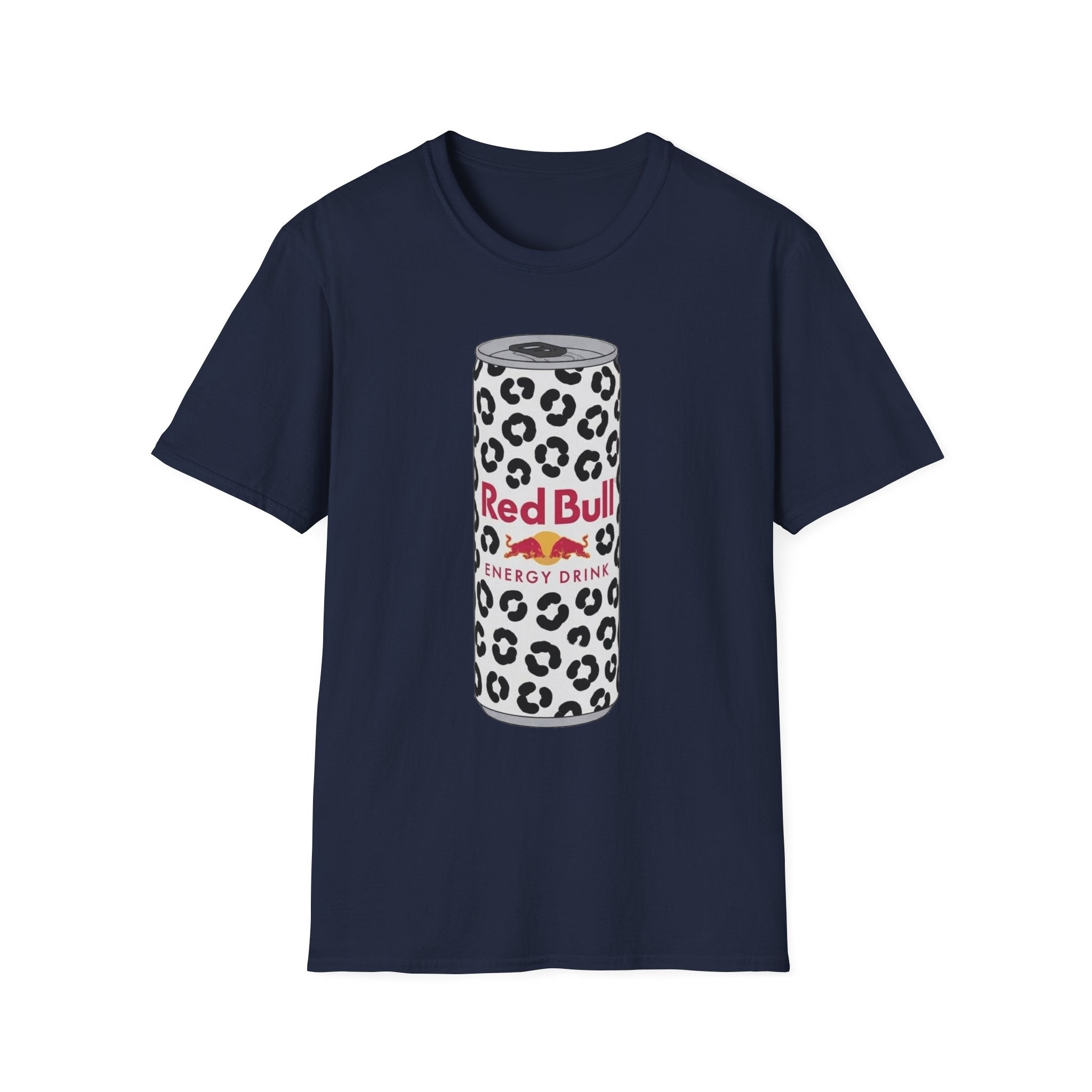 Red Bull Leopard Can T‑Shirt — Retro Energy Drink Graphic Tee