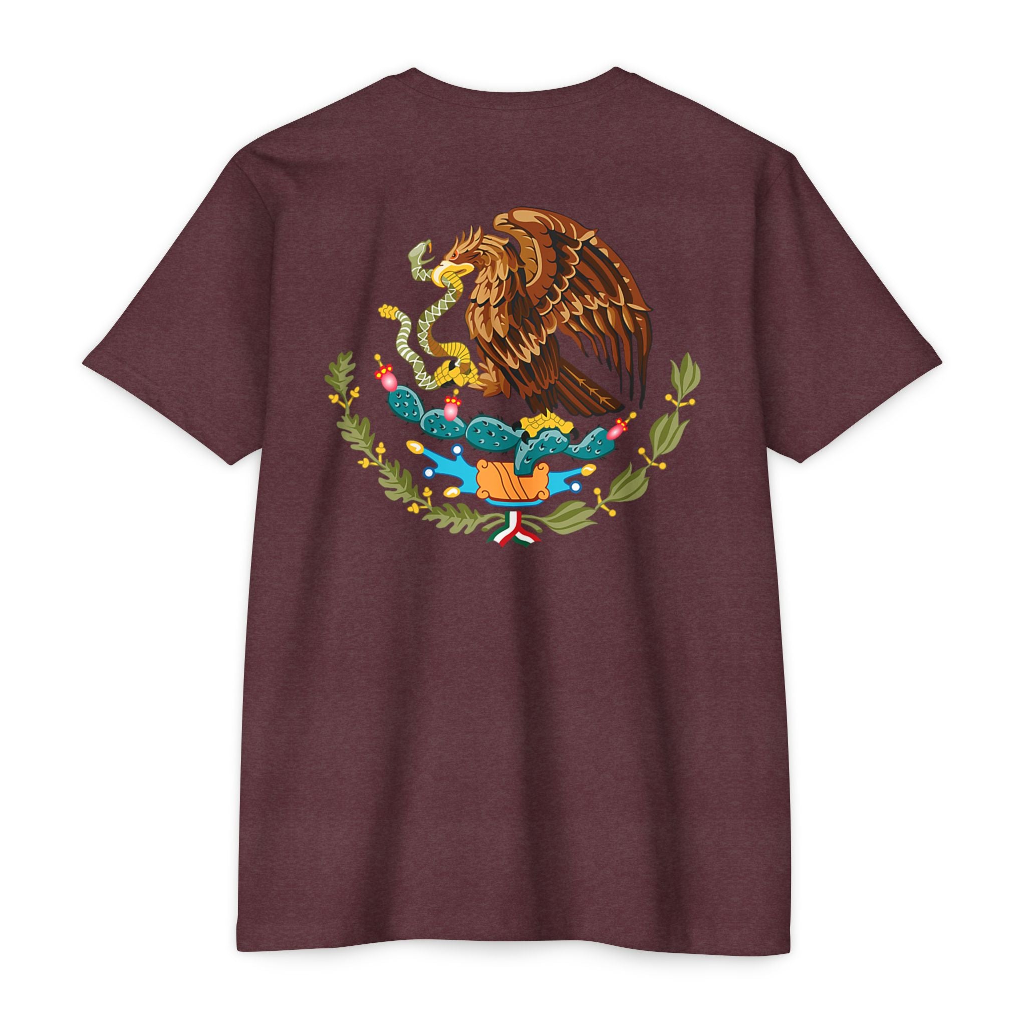 Mexico Flag T-Shirt — Mexican Eagle Emblem Tee