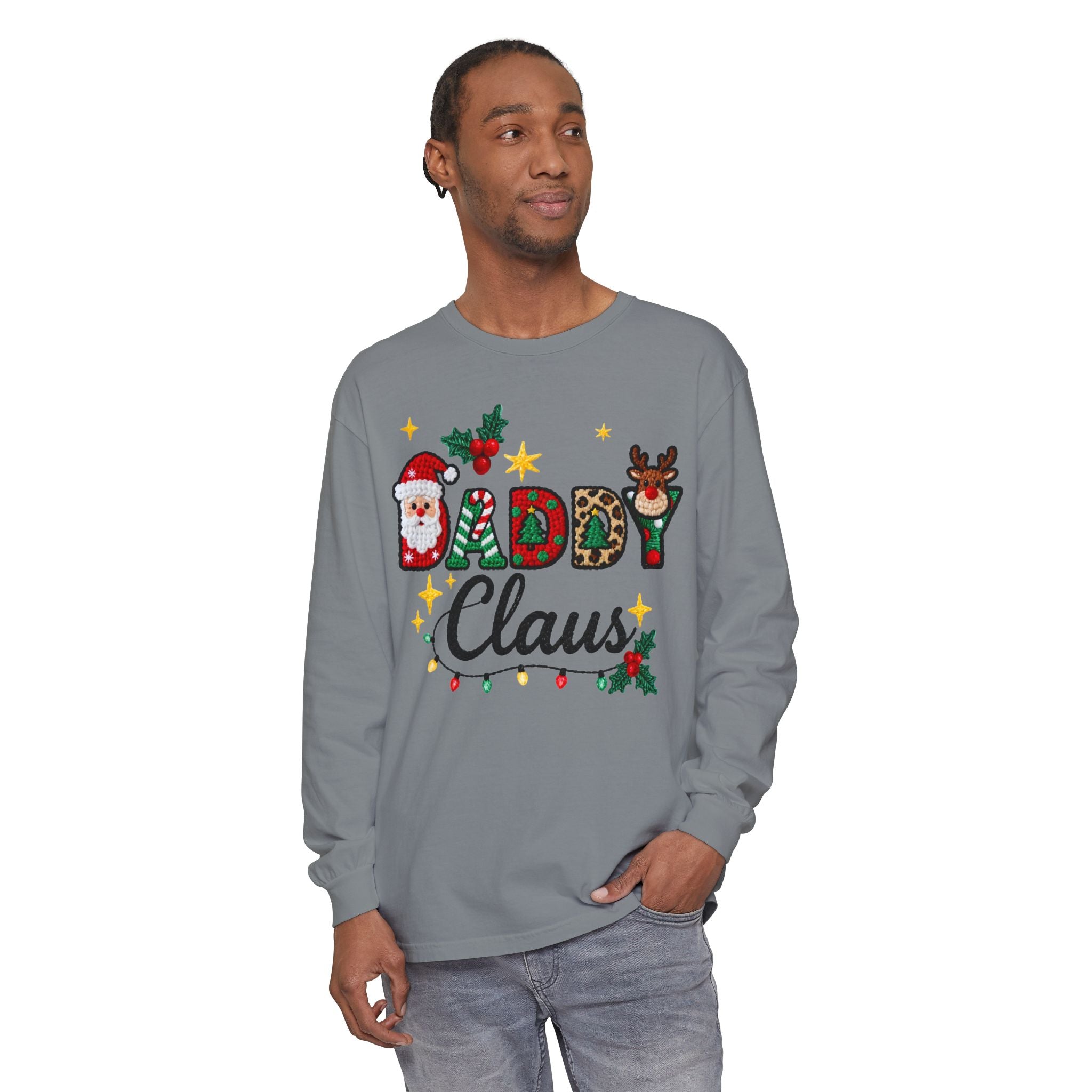 Daddy Claus Christmas Long Sleeve Tee