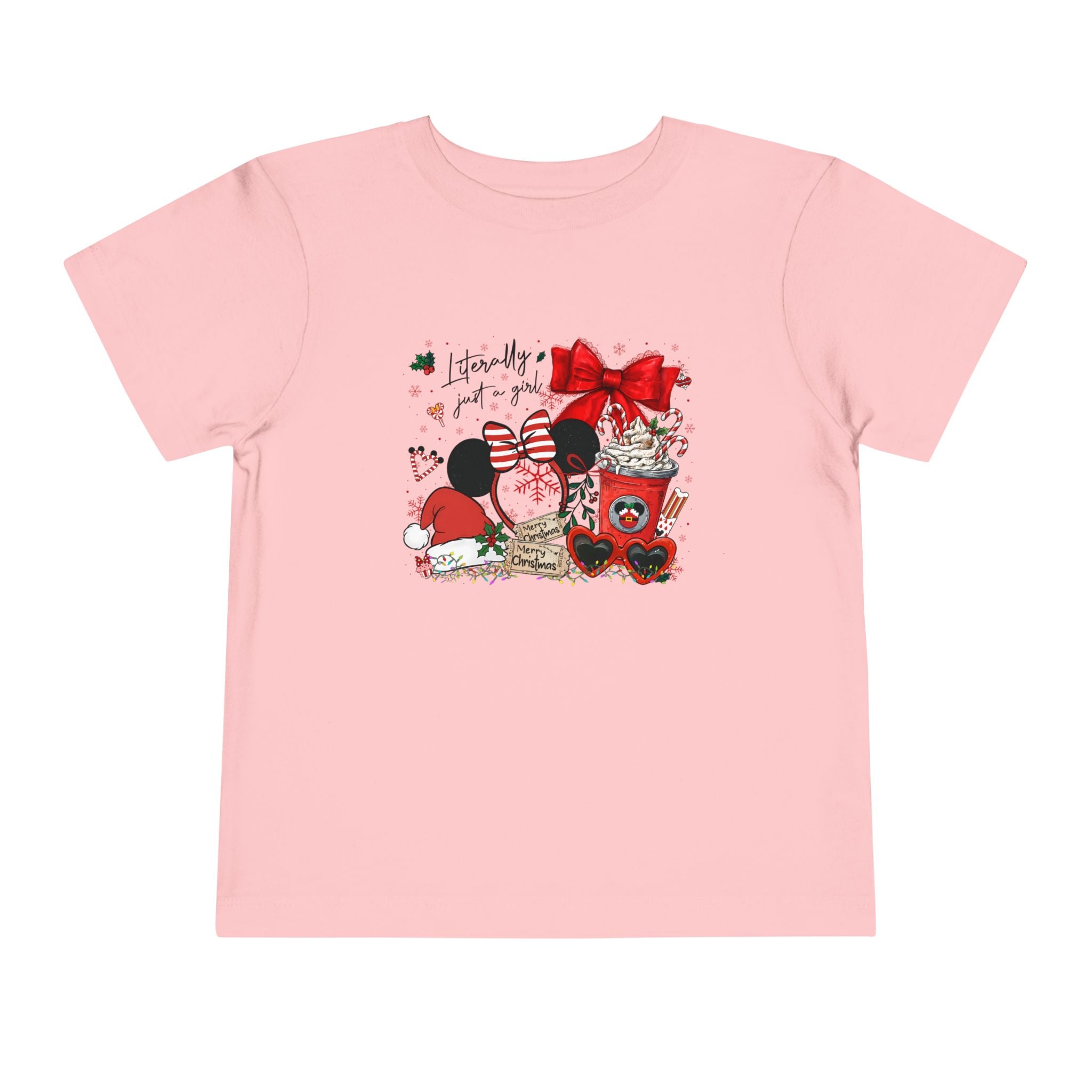 Toddler Tee — Cute Valentine Mickey Ears Coffee & Treats Design