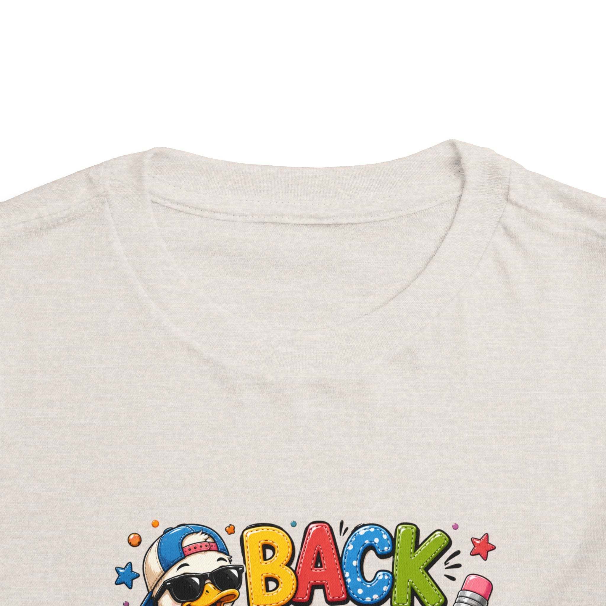 Back to School Toddler Tee — Cute Penguin School Bus Design