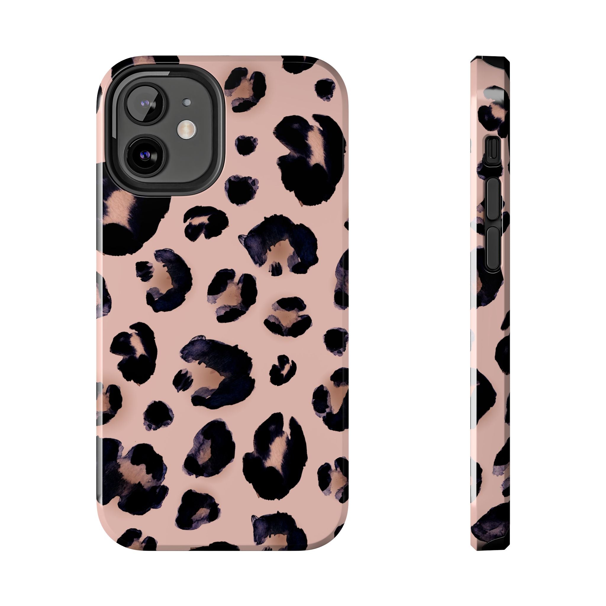 Leopard Print Tough Phone Case — Pink Animal Print Protective Cover