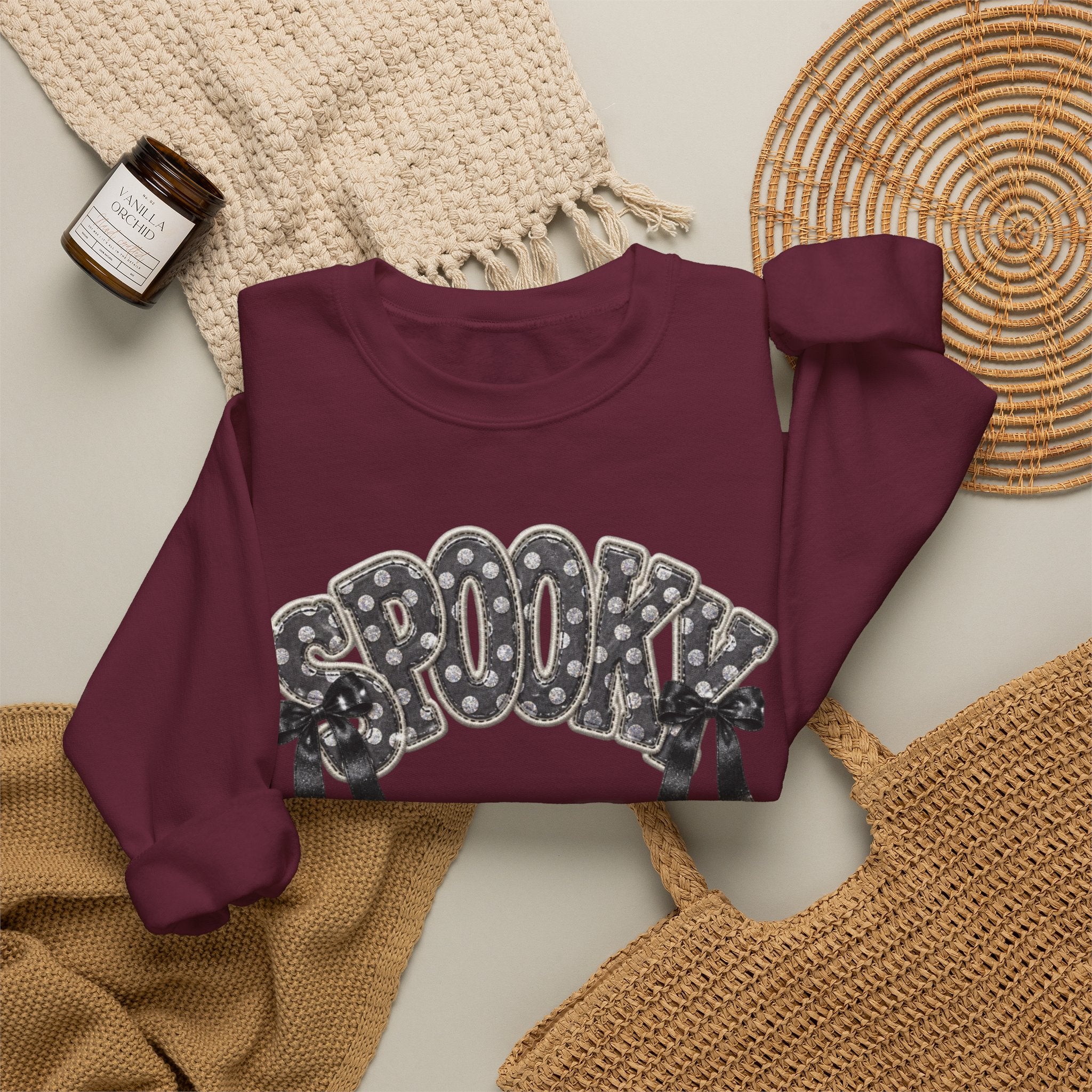Spooky Floral 'SPOOKY' Crewneck Sweatshirt