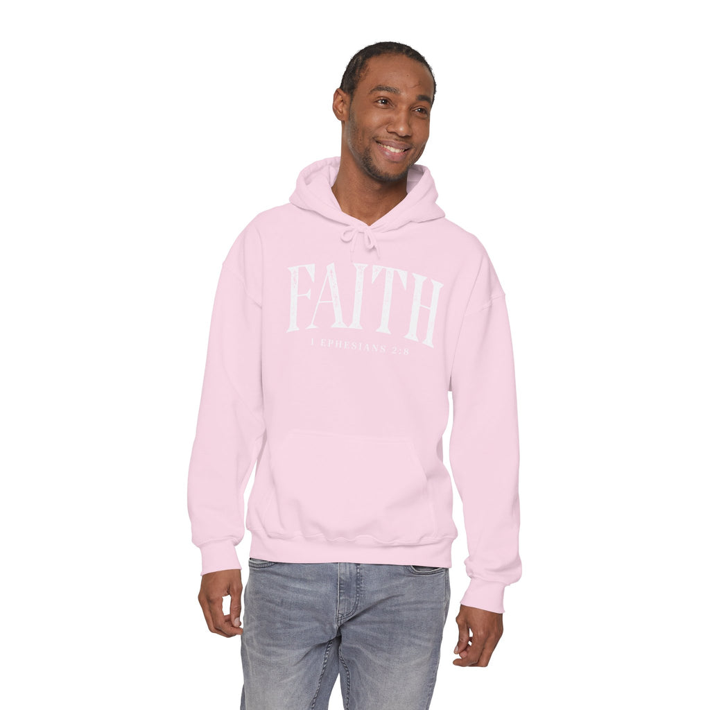 Faith Hoodie - Ephesians 2:8 Inspirational Christian Sweatshirt