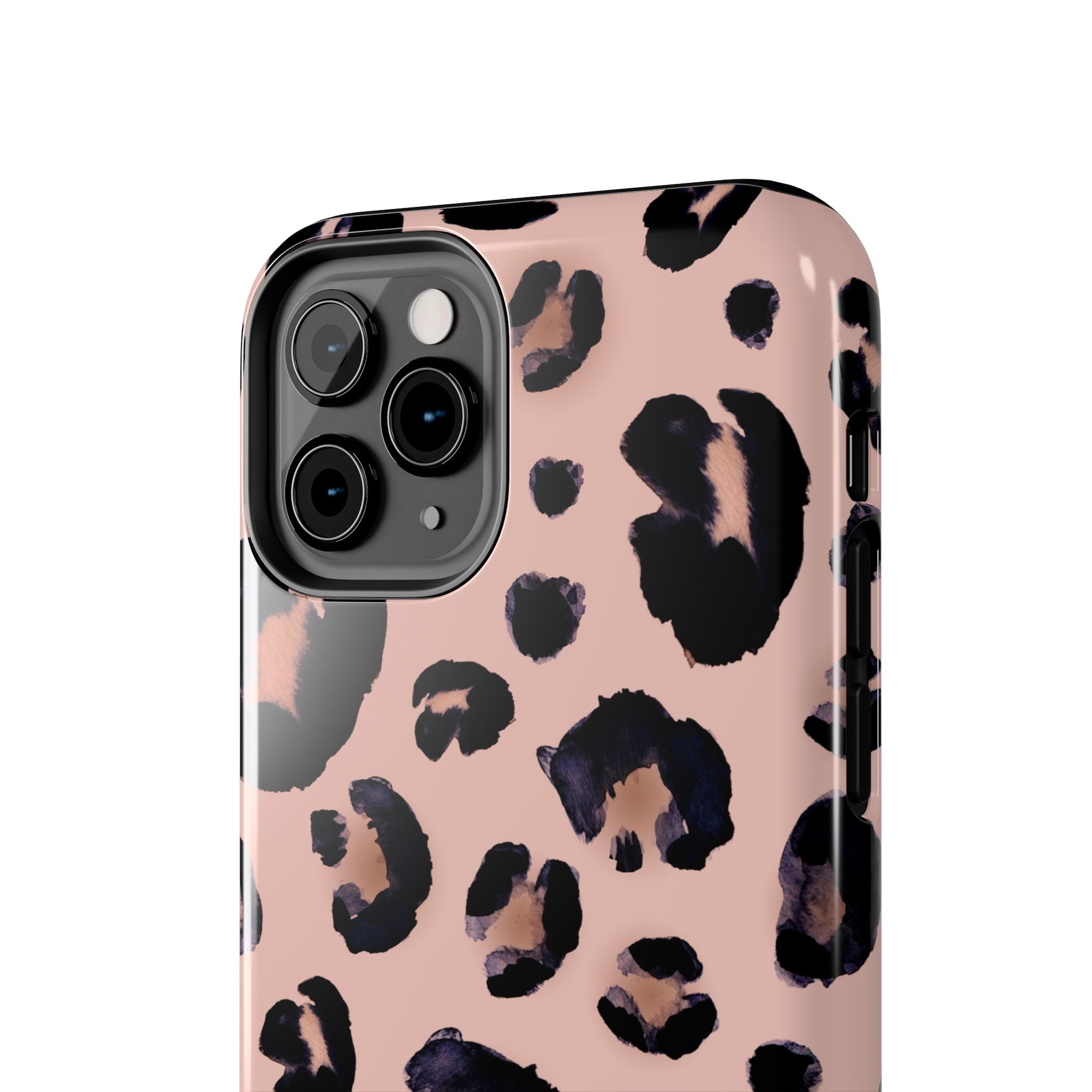 Leopard Print Tough Phone Case — Pink Animal Print Protective Cover