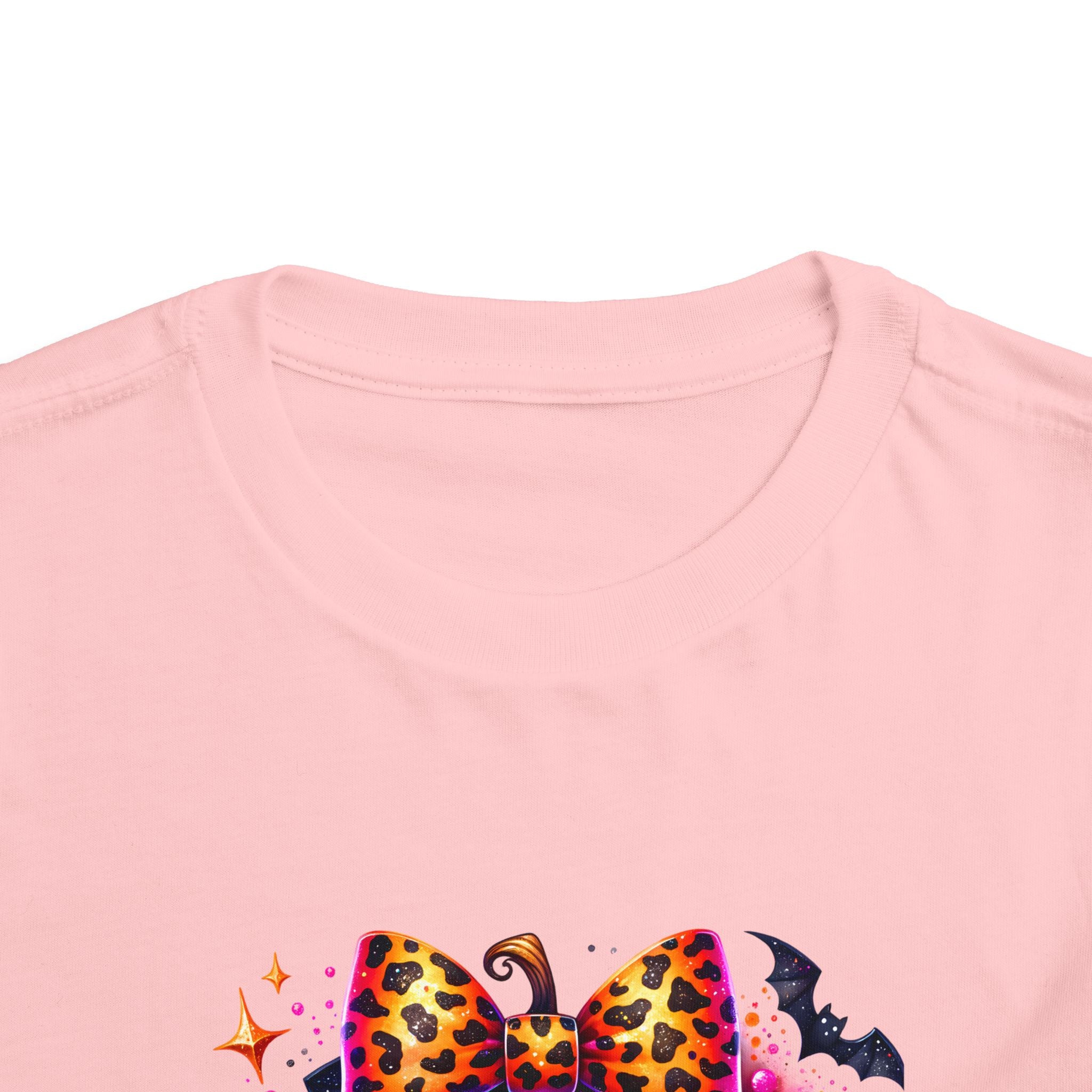 Toddler Tee — "Spooky Season" Pumpkin Bow Halloween Shirt