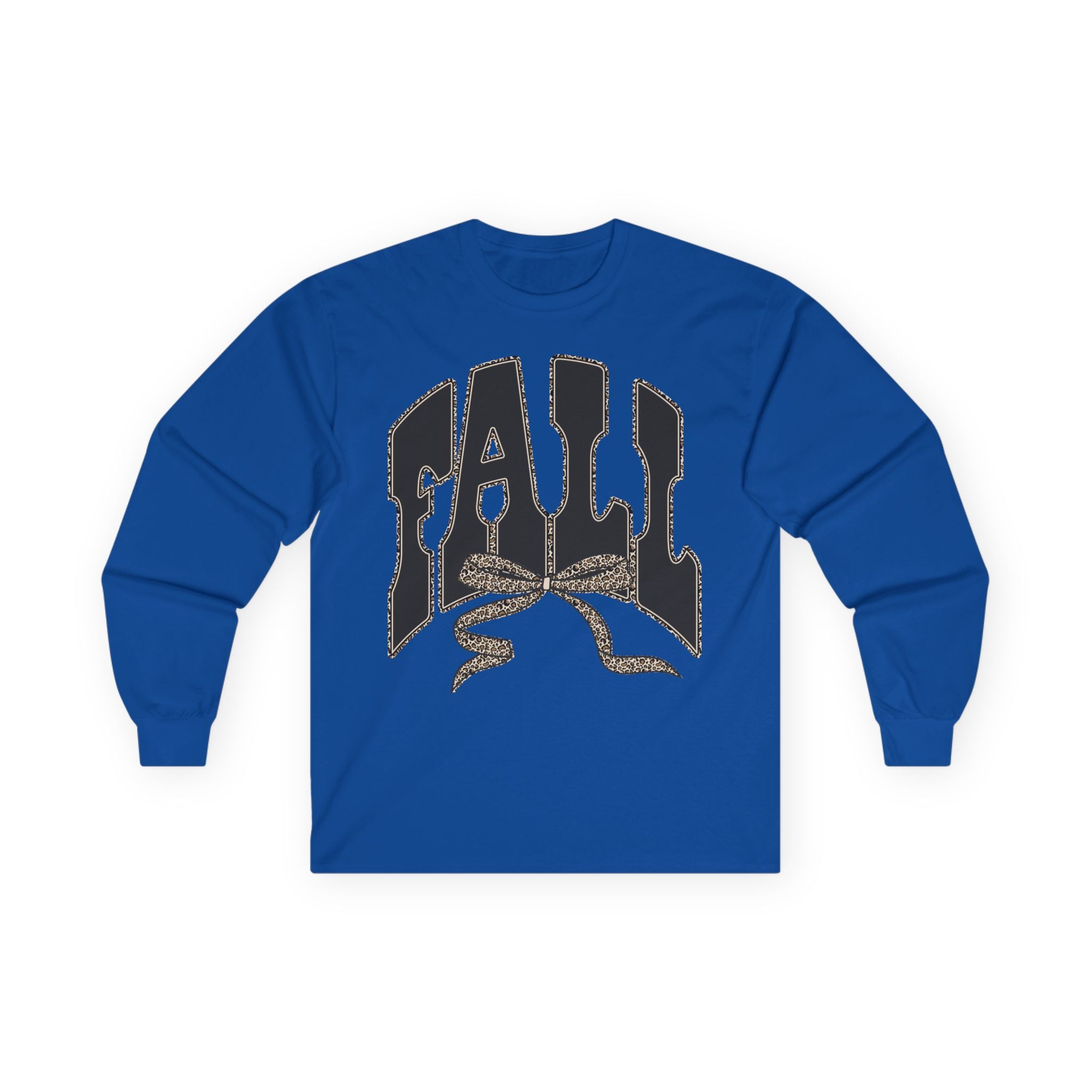 Fall Graphic Long Sleeve Tee — "FALL" Arch Design