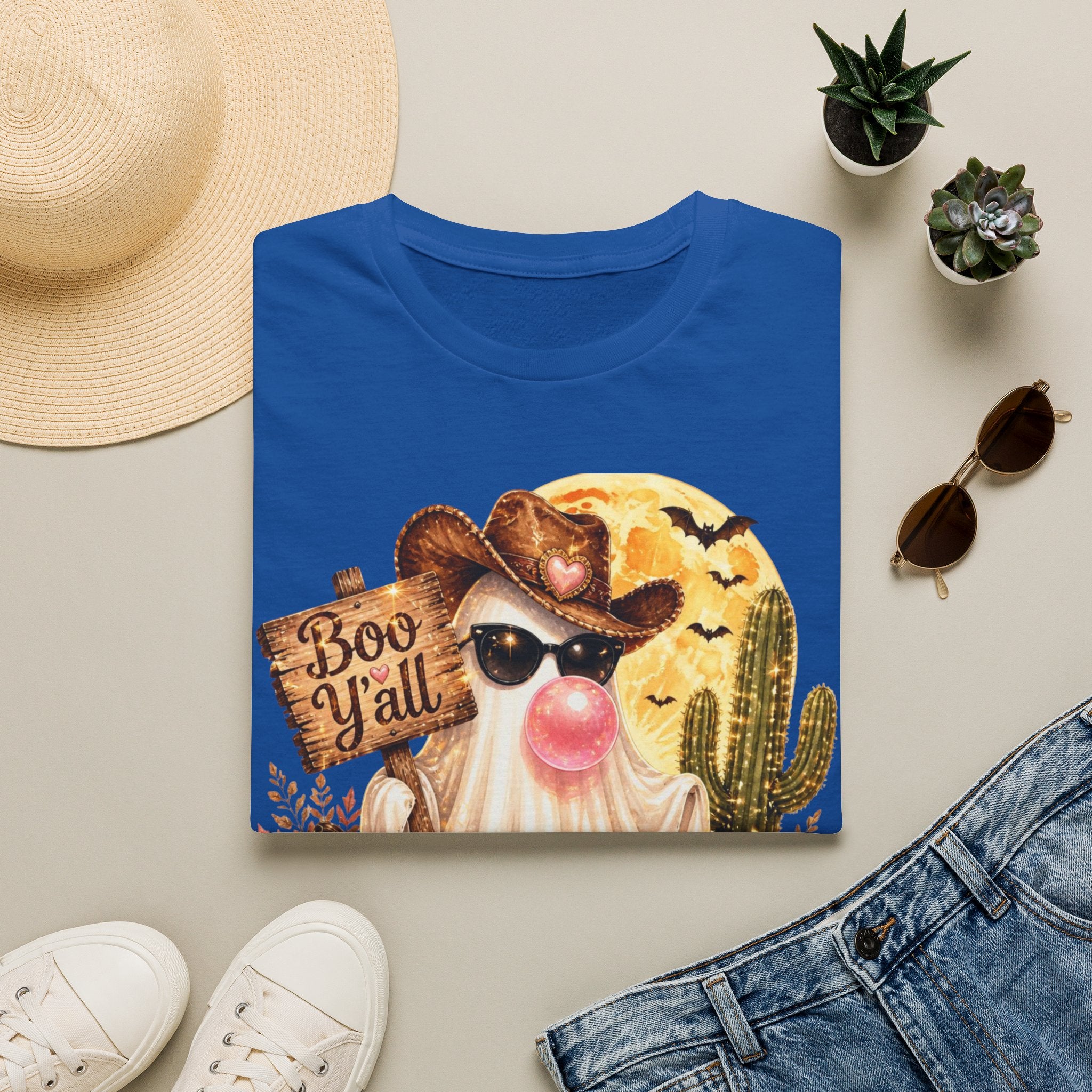 Halloween Gnome T-Shirt — 'Boo Y'all' Western Pumpkin Tee