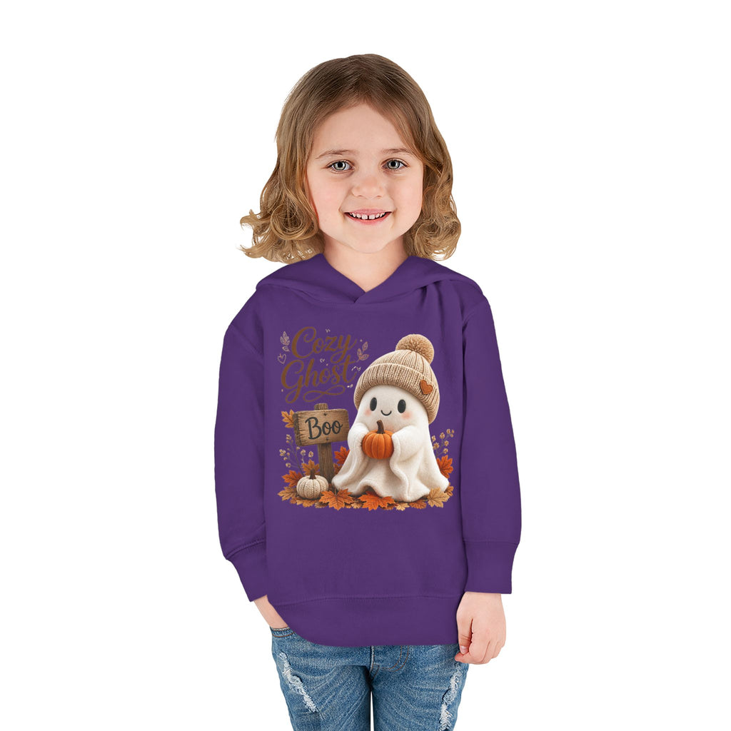 Toddler Hoodie – 'Cozy Ghost' Fall Halloween Pullover