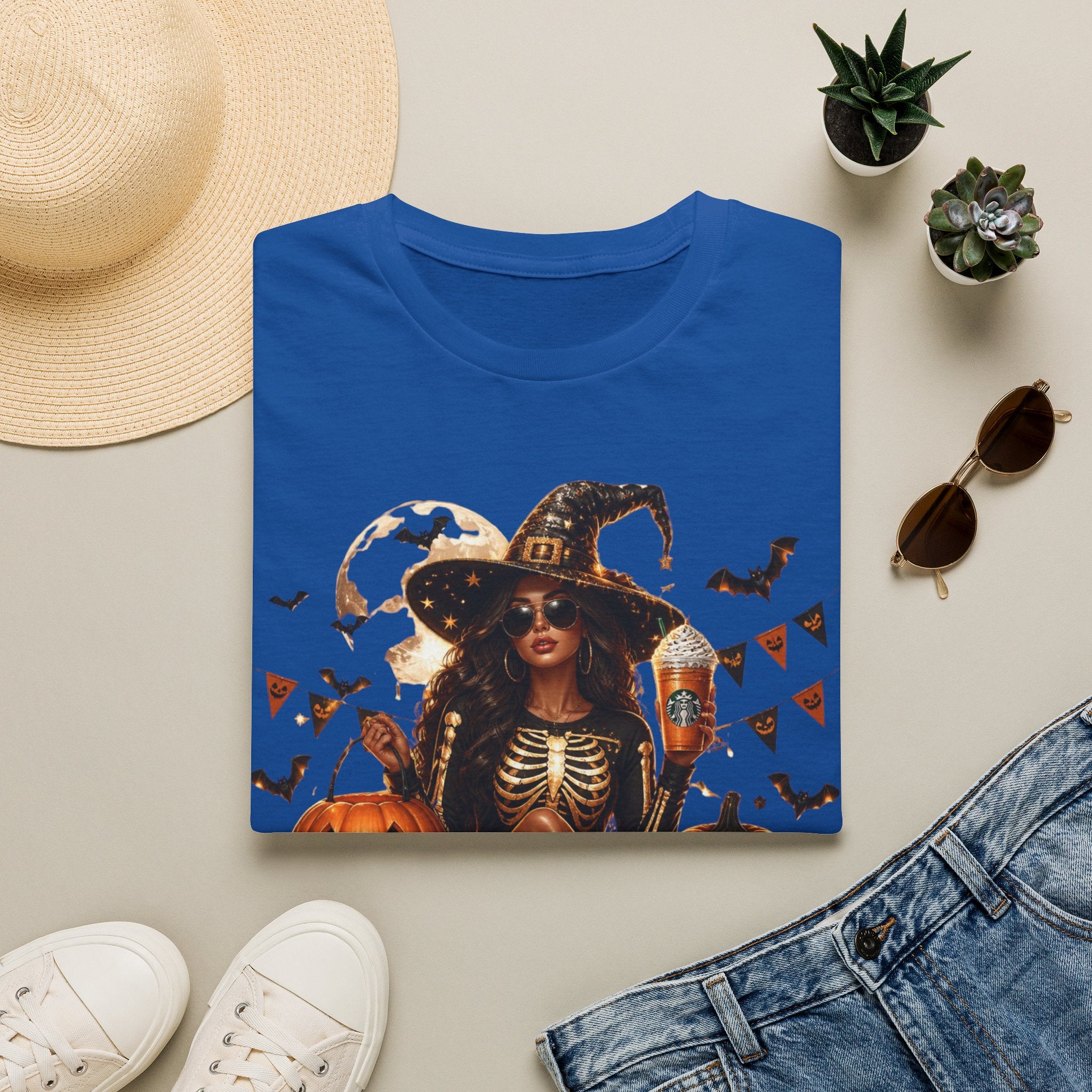 Halloween Witch T-Shirt — "And Just Here in the Boo" Graphic Tee
