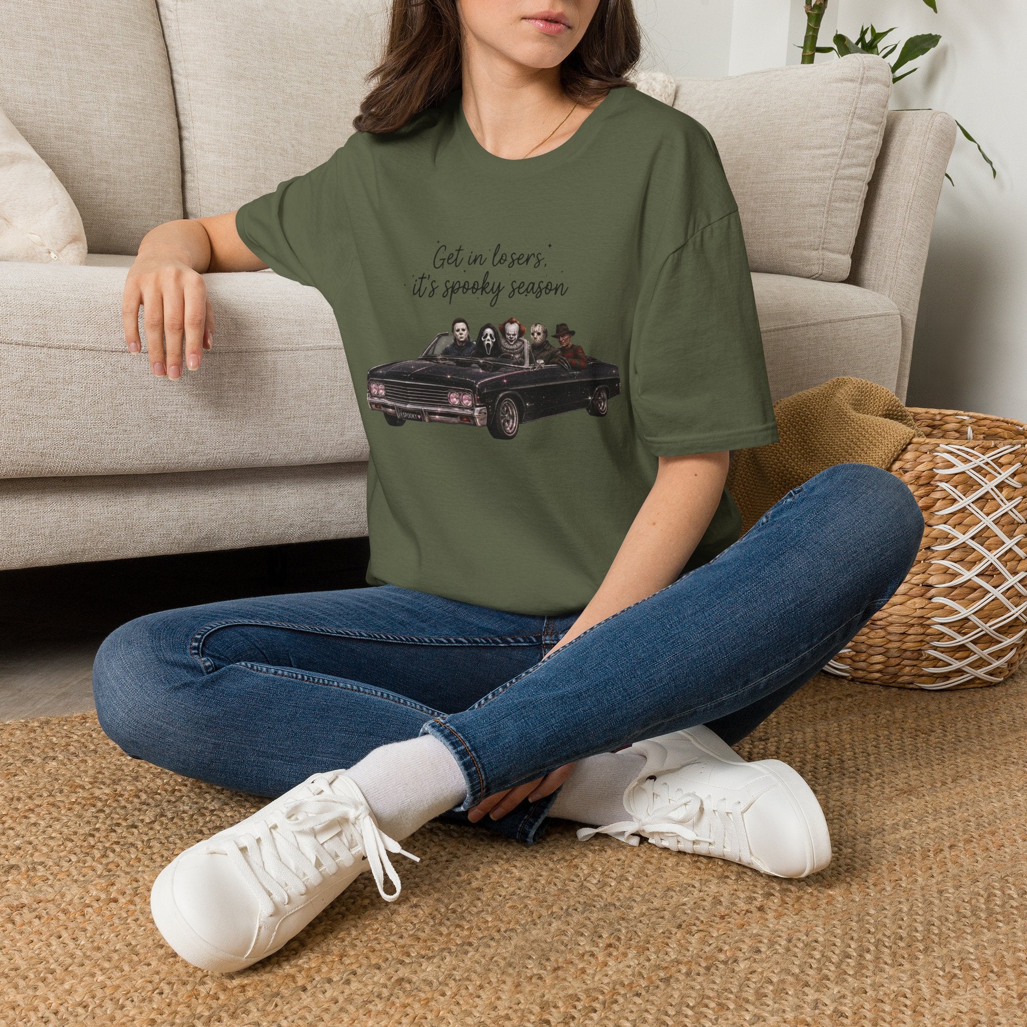 Spooky Season Tee — 'Get in Losers, It's Spooky Season' Halloween T-Shirt