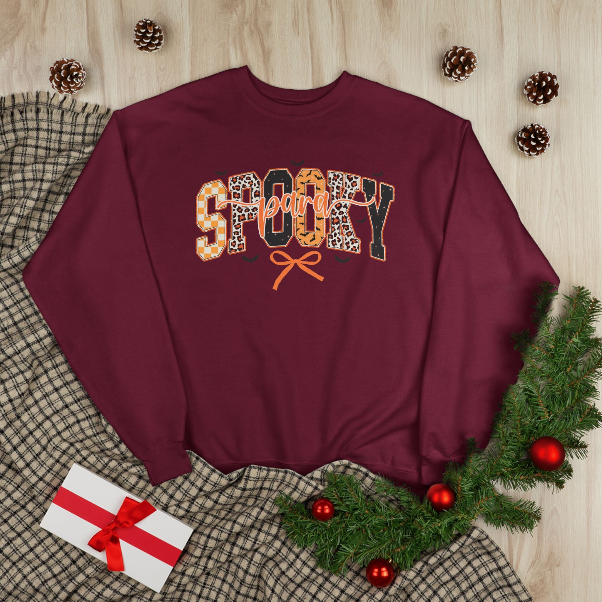 Spooky Leopard Halloween Crewneck Sweatshirt