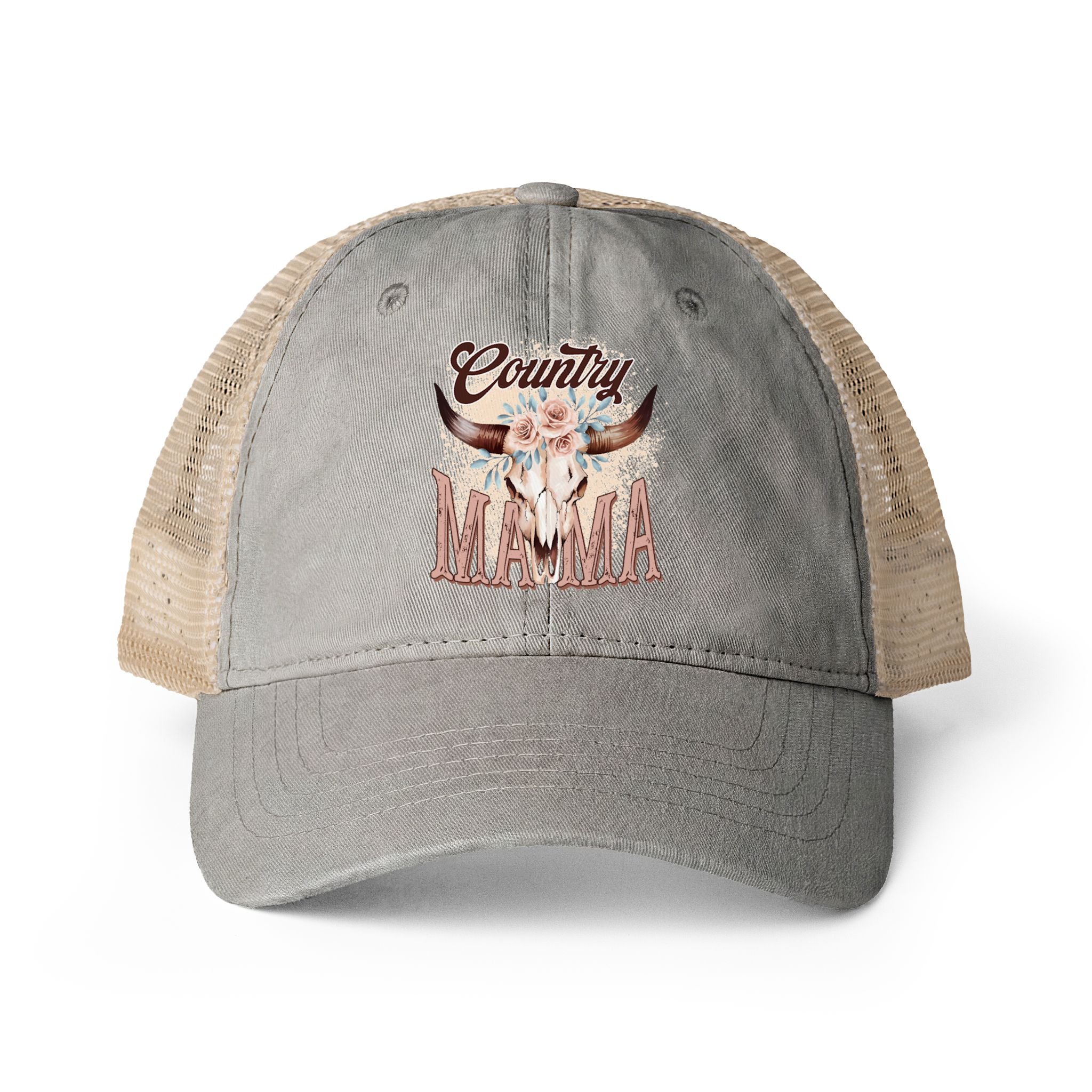 Women's Washed Mesh-Back Cap