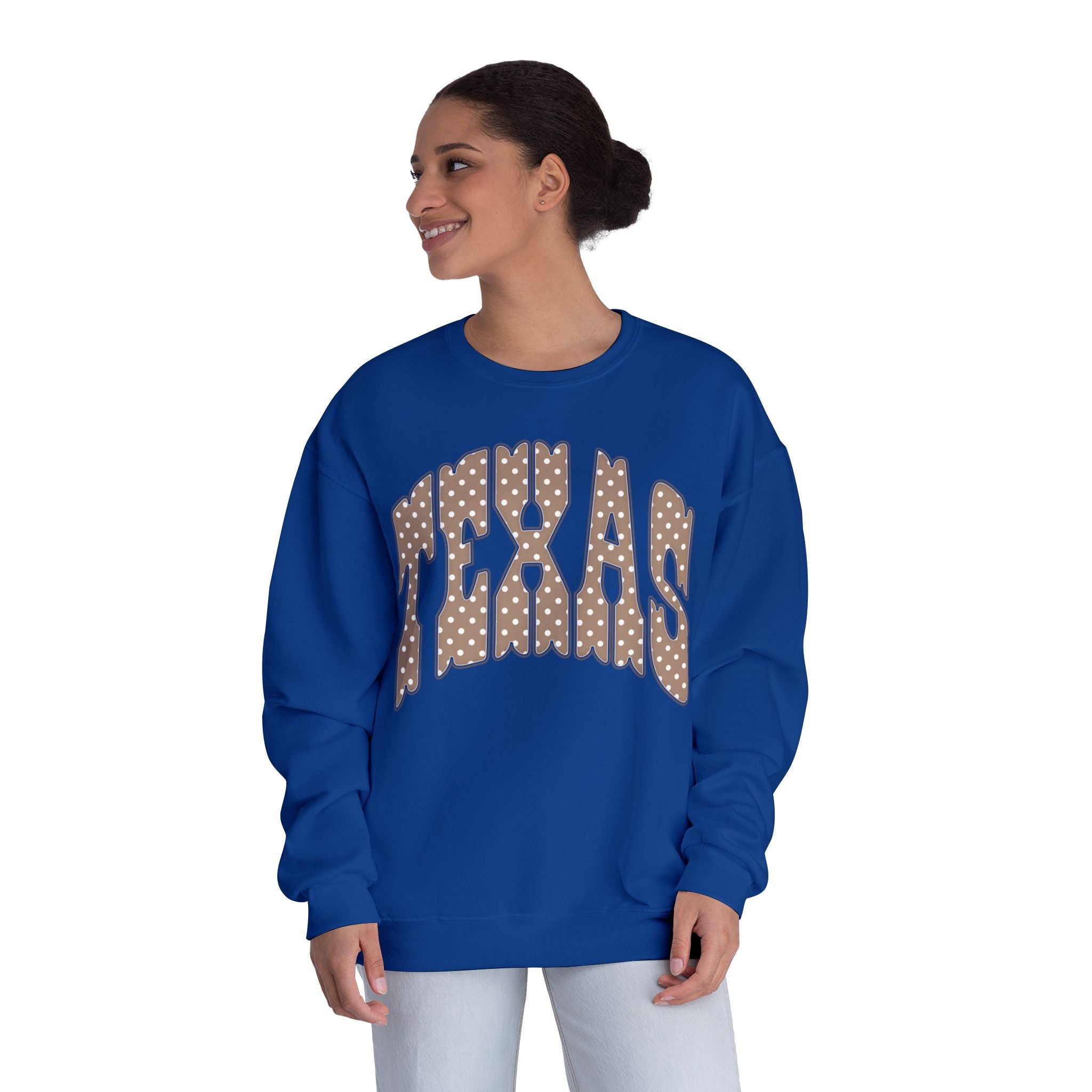 Texas Leopard Print Crewneck Sweatshirt