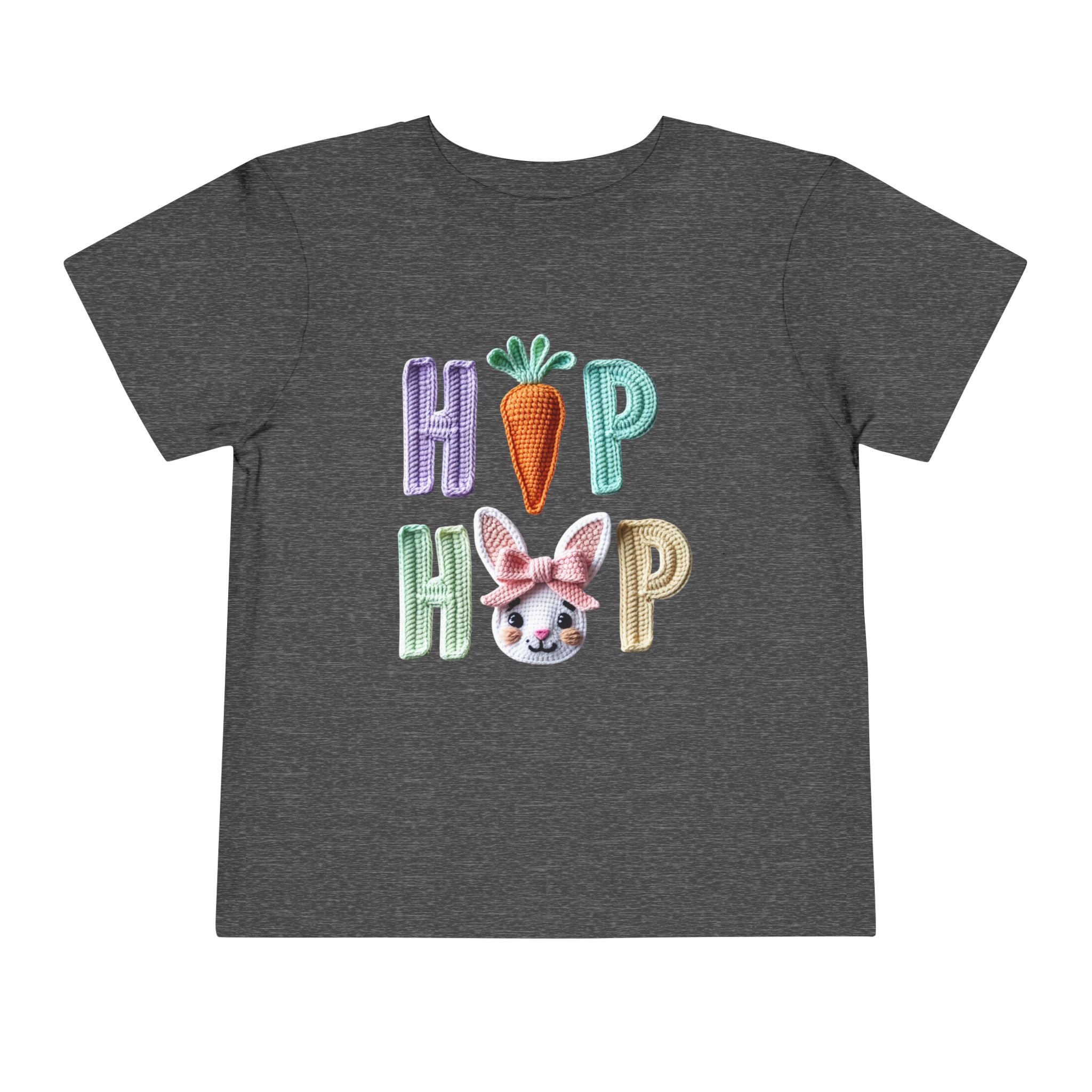 Hip Hop Easter Toddler Tee — Cute Bunny & Carrot Kids Shirt