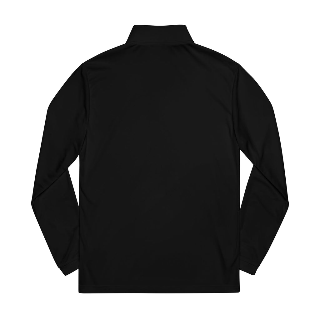 MAMA distressed block letters Quarter-Zip Pullover | Embroidered chest logo