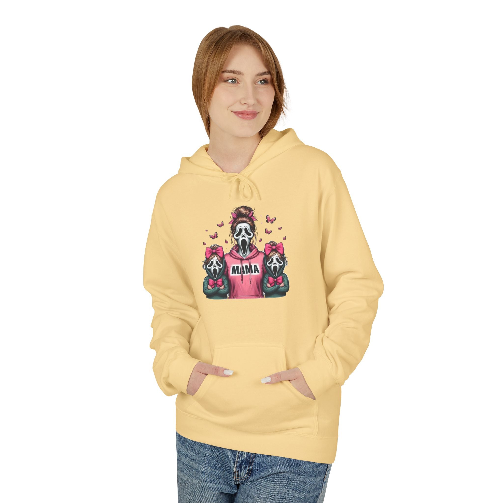 Hoodie — 'Mama' Skeleton with Teddy Bears Cute Goth Mother's Day Pullover