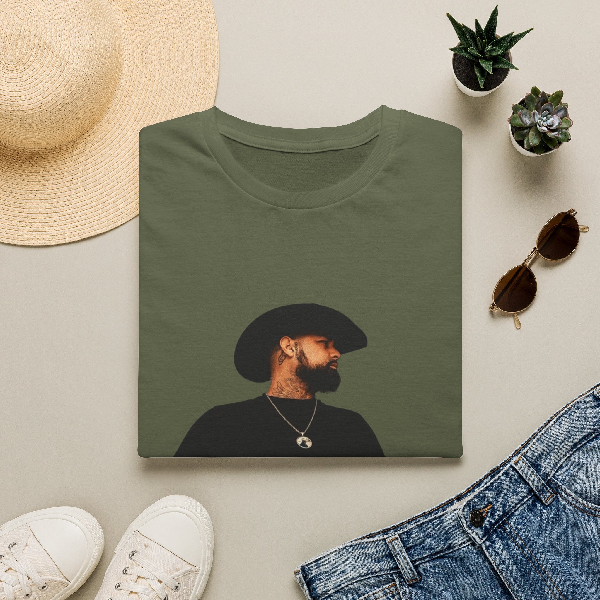 Cowboy Portrait T‑Shirt — Minimal Western Portrait Tee