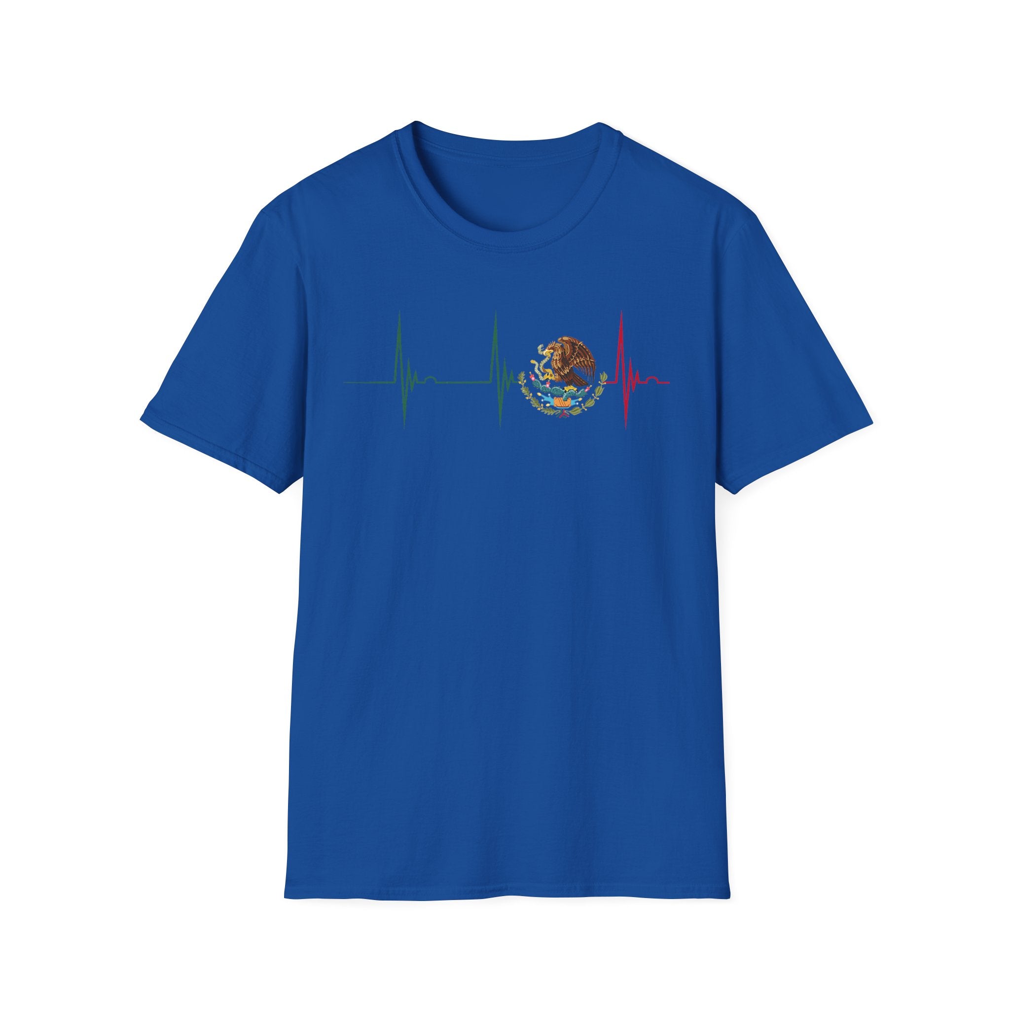 Mexican Heartbeat T-Shirt — Mexican Flag Eagle ECG Graphic Tee