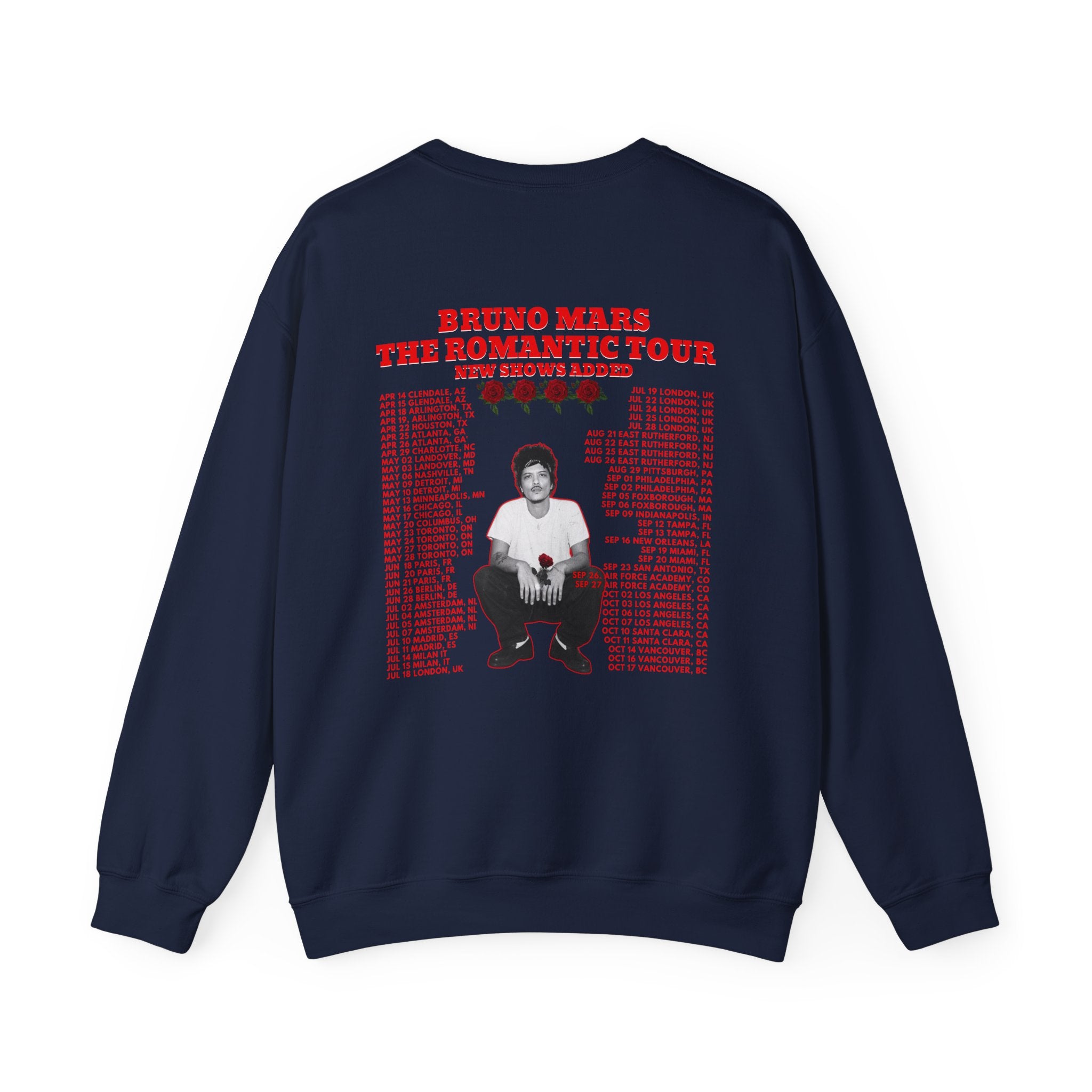 Tour Crewneck Sweatshirt — The Romantic Tour Graphic