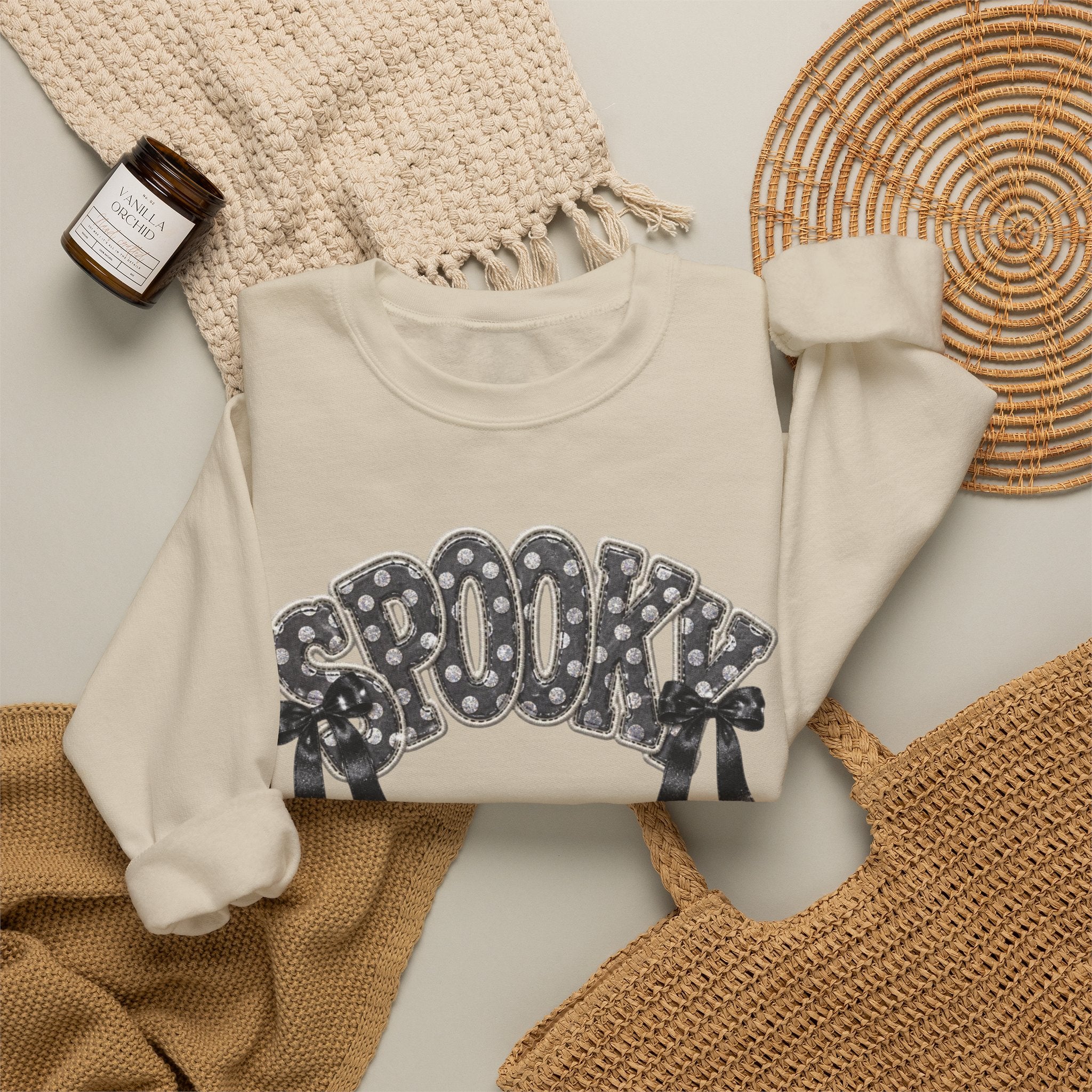 Spooky Floral 'SPOOKY' Crewneck Sweatshirt