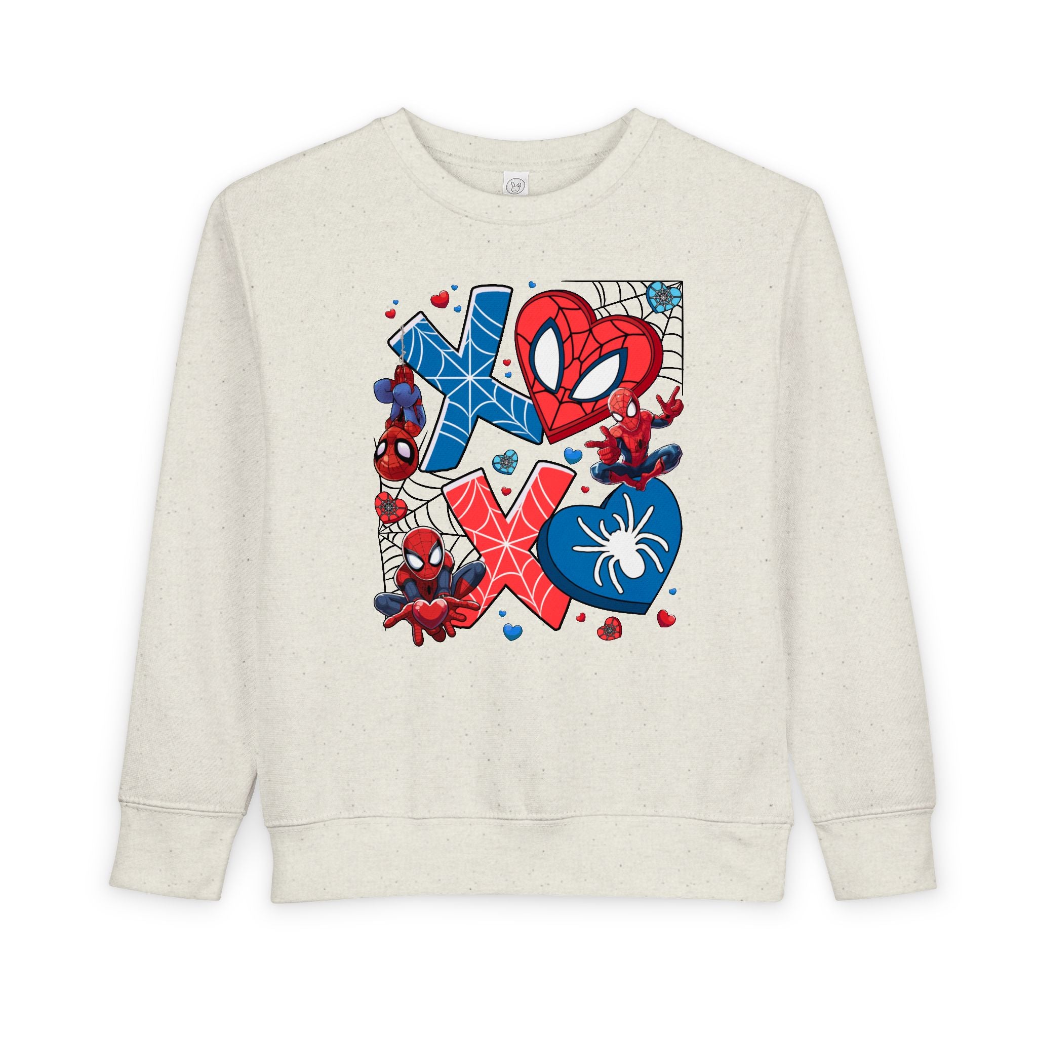 Spiderman Heart Valentines Toddler Sweatshirt