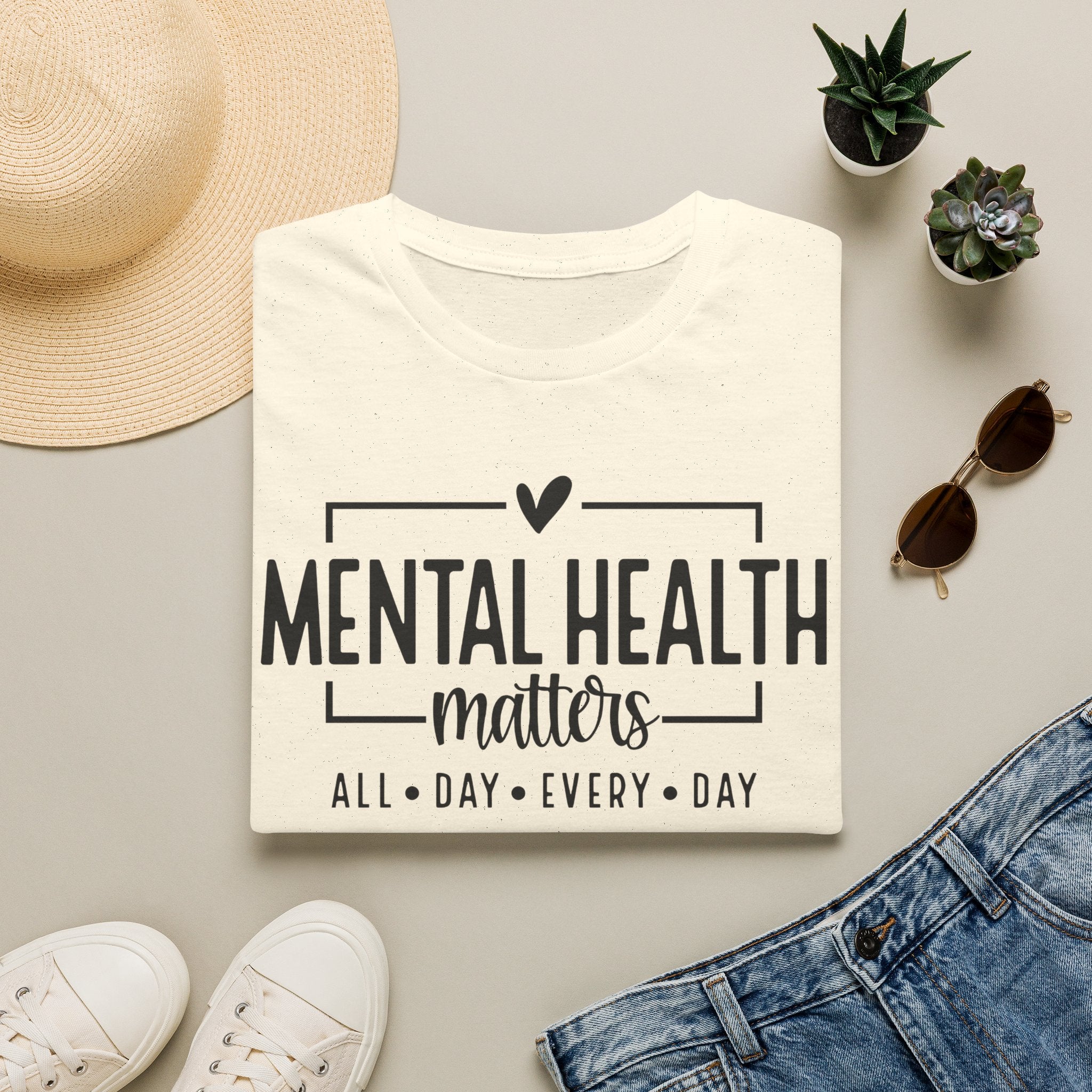 Mental Health Matters T‑Shirt — All Day Every Day Awareness Tee
