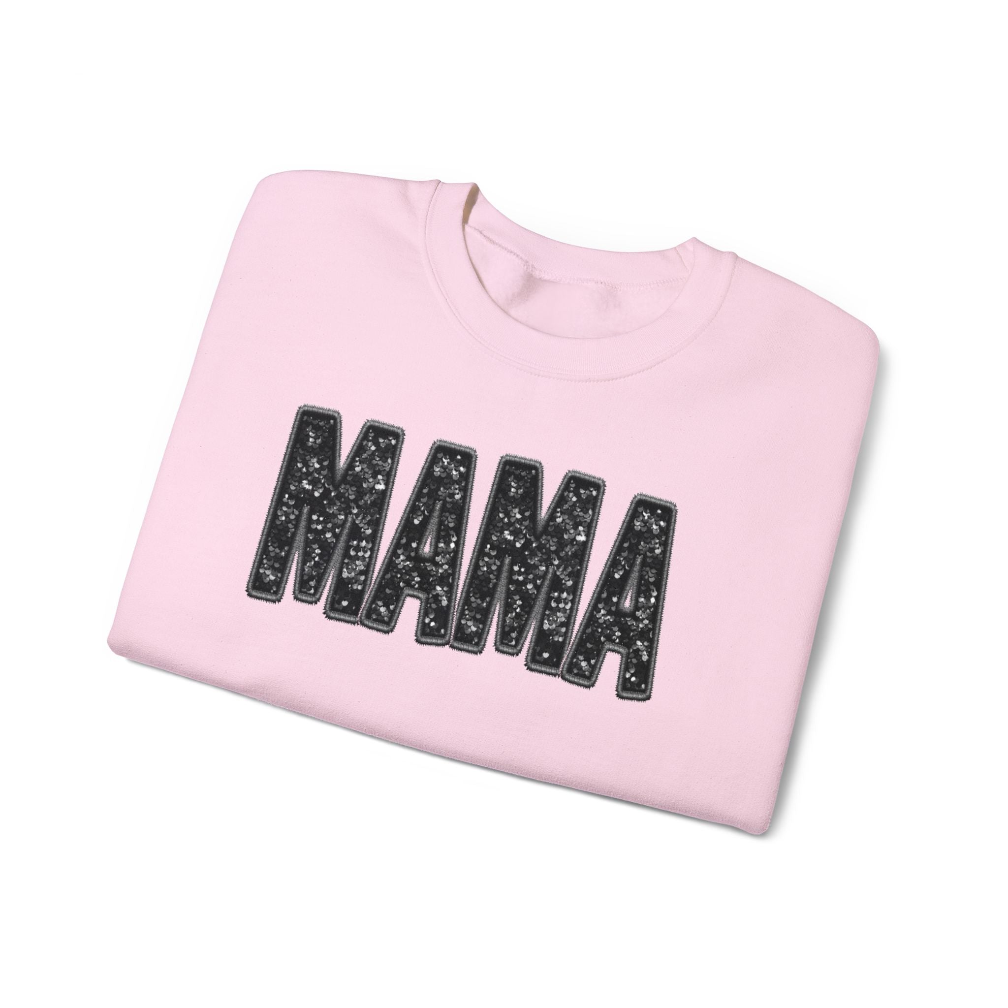MAMA Glitter Block Letters Sweatshirt | Mama Shirt