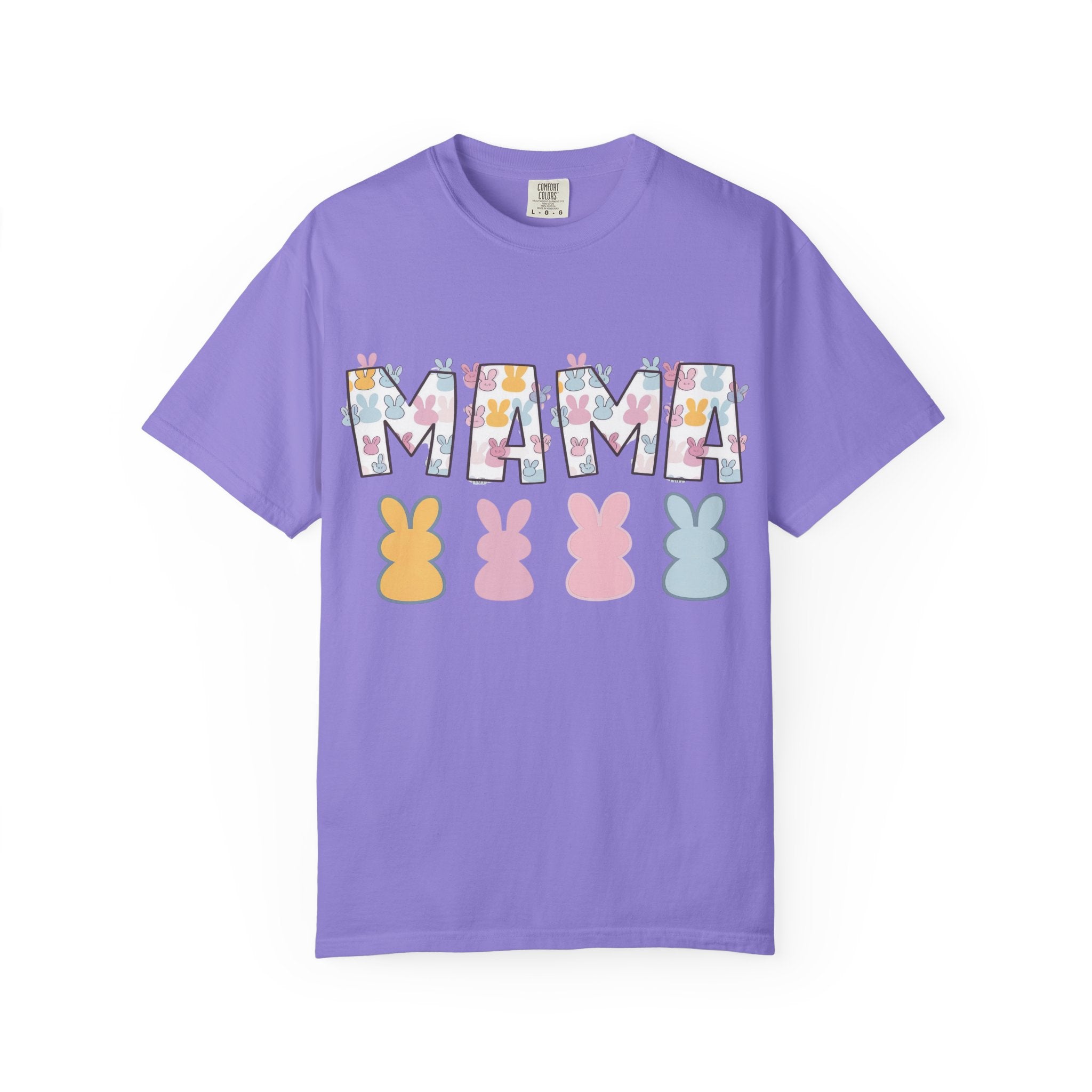 Mama Floral Peep Tee — Easter Bunny Pastel Mother's Day T-Shirt