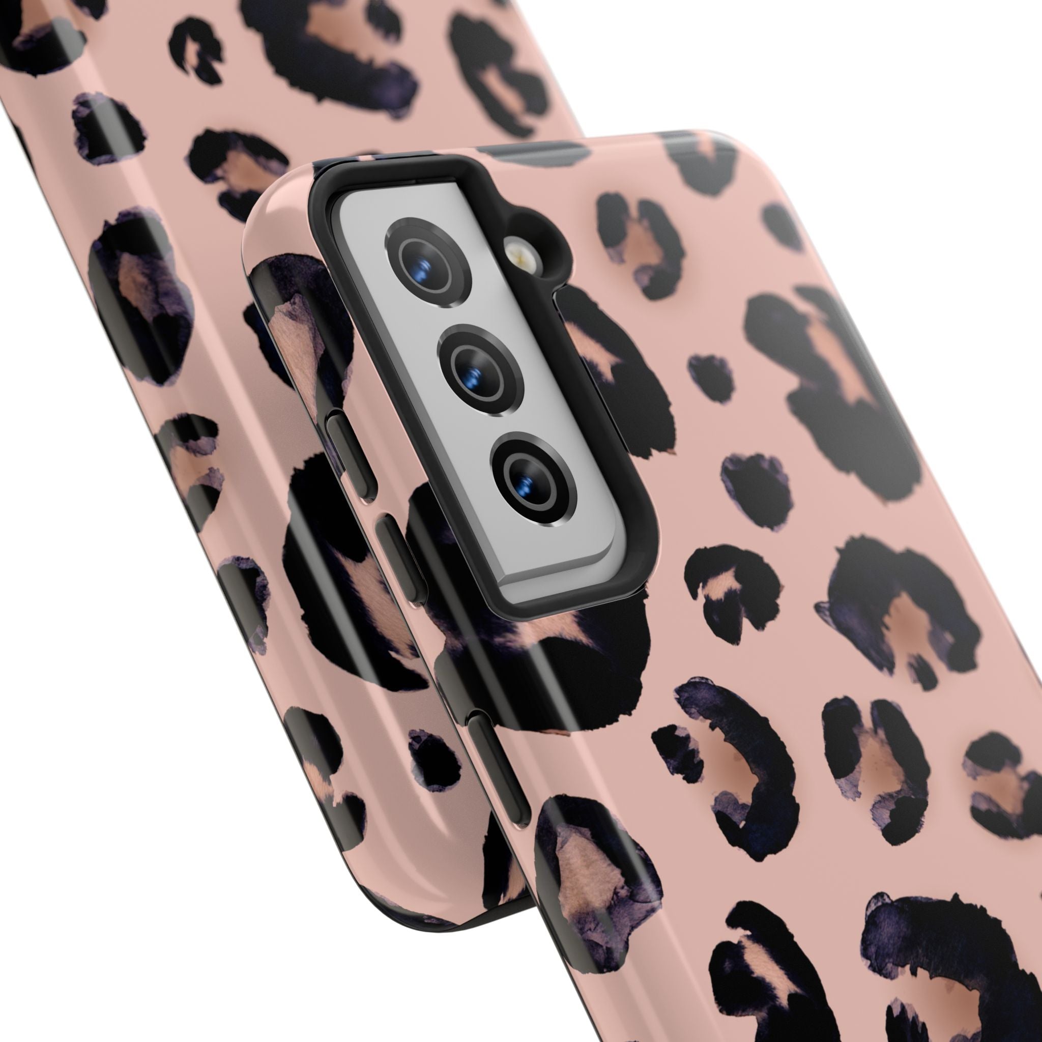 Leopard Print Tough Phone Case — Pink Animal Print Protective Cover