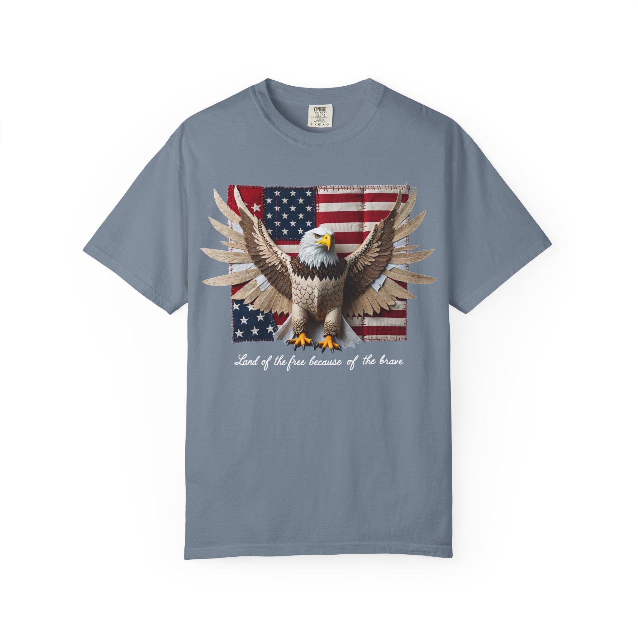American Eagle Flag T-Shirt – Patriotic Bald Eagle Graphic Tee