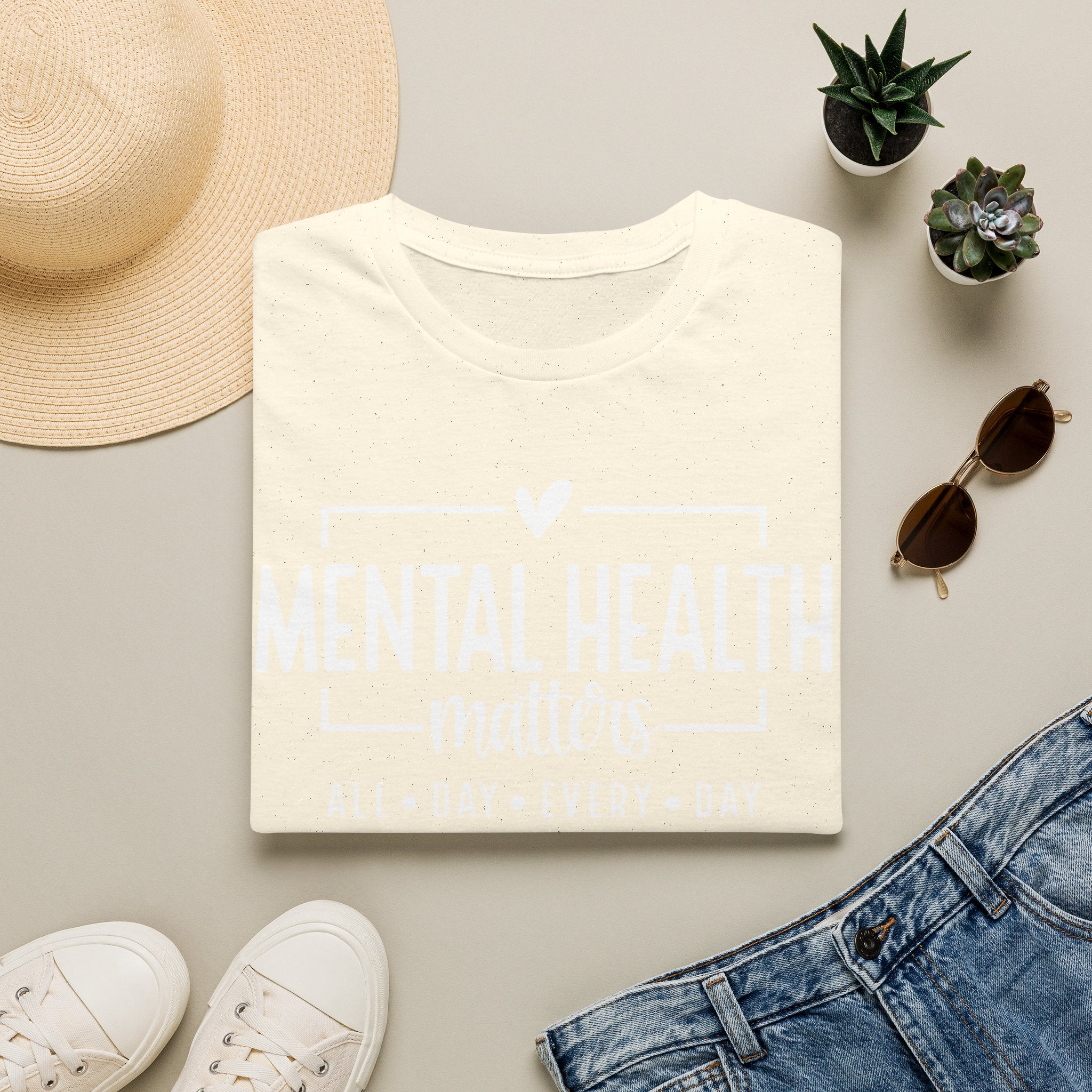 Mental Health Matters T-Shirt — "All Day • Every Day" Awareness Tee