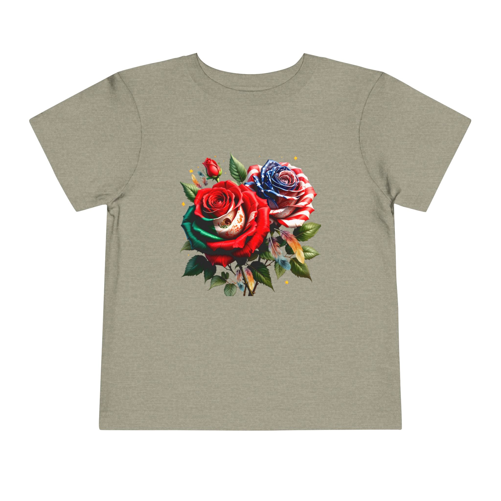 Toddler Tee — Vintage Watercolor Roses Floral Shirt for Kids