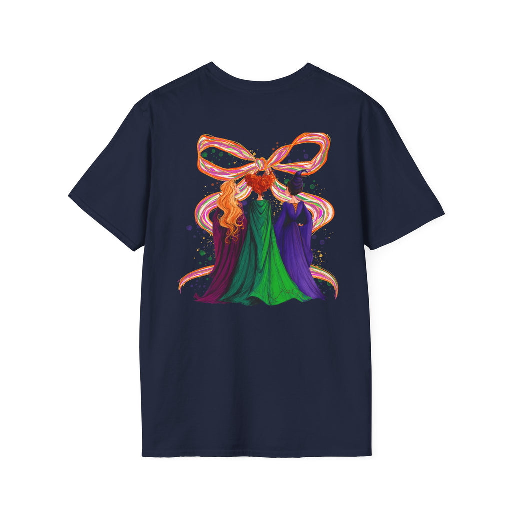 Hocus Pocus Halloween T‑Shirt — Colorful Witch Sisters Movie Tribute