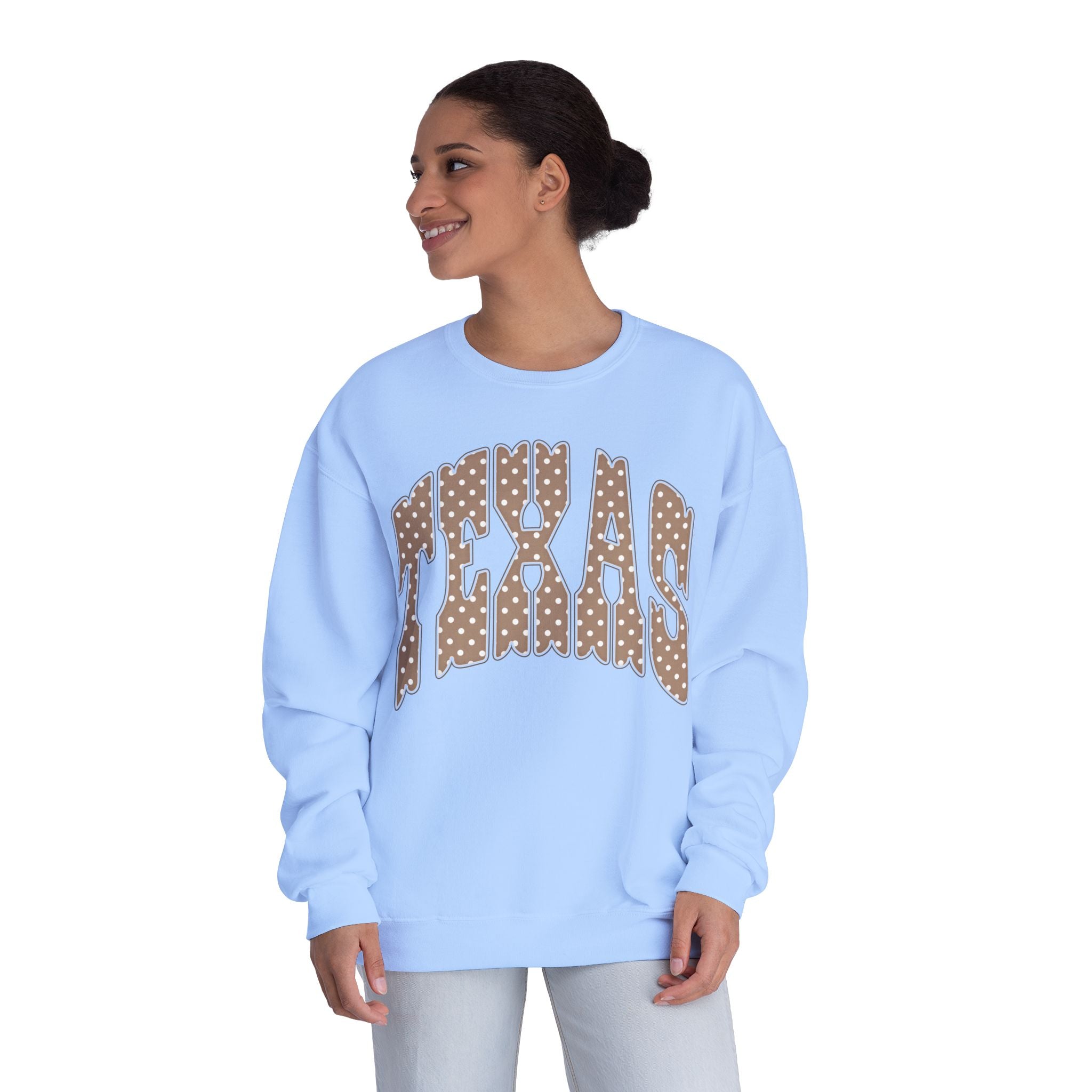 Texas Leopard Print Crewneck Sweatshirt