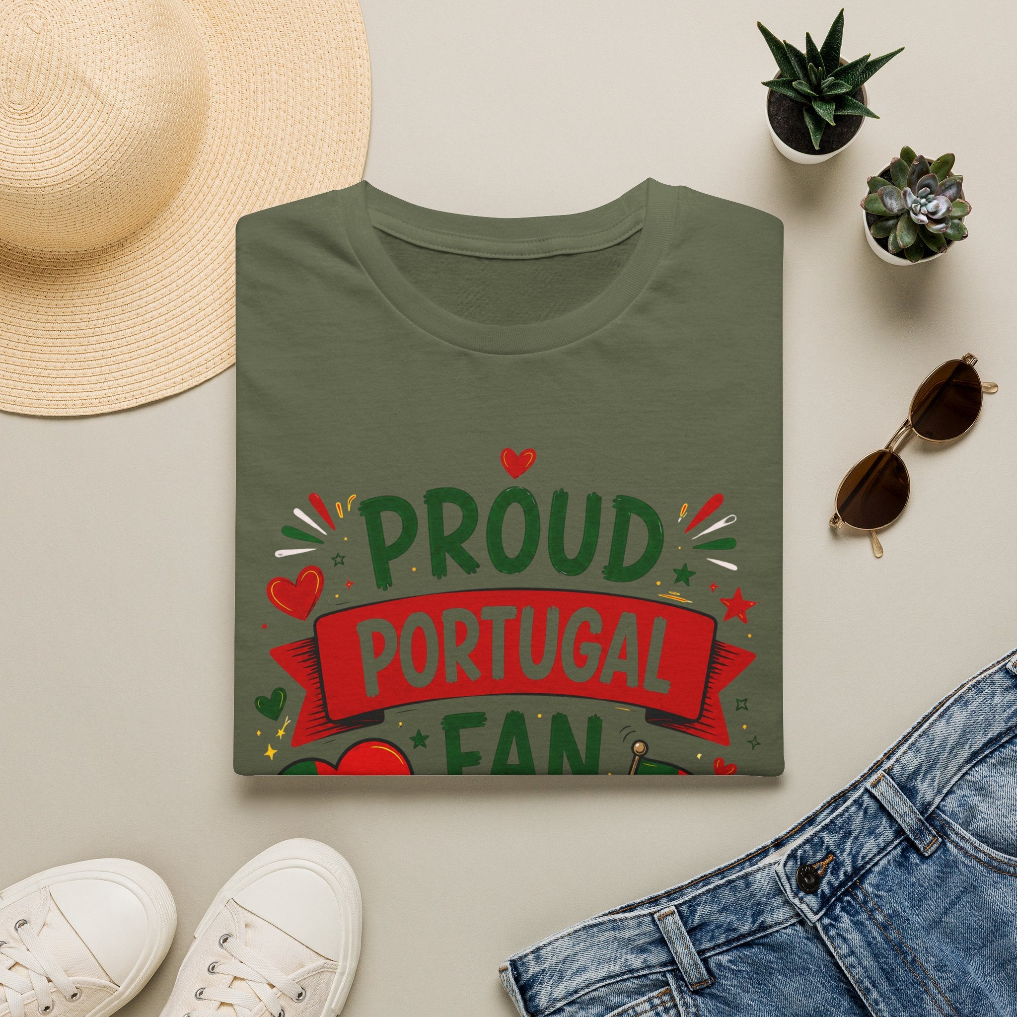 Portugal Fan T‑Shirt — Proud Portugal Fan Soccer Tee