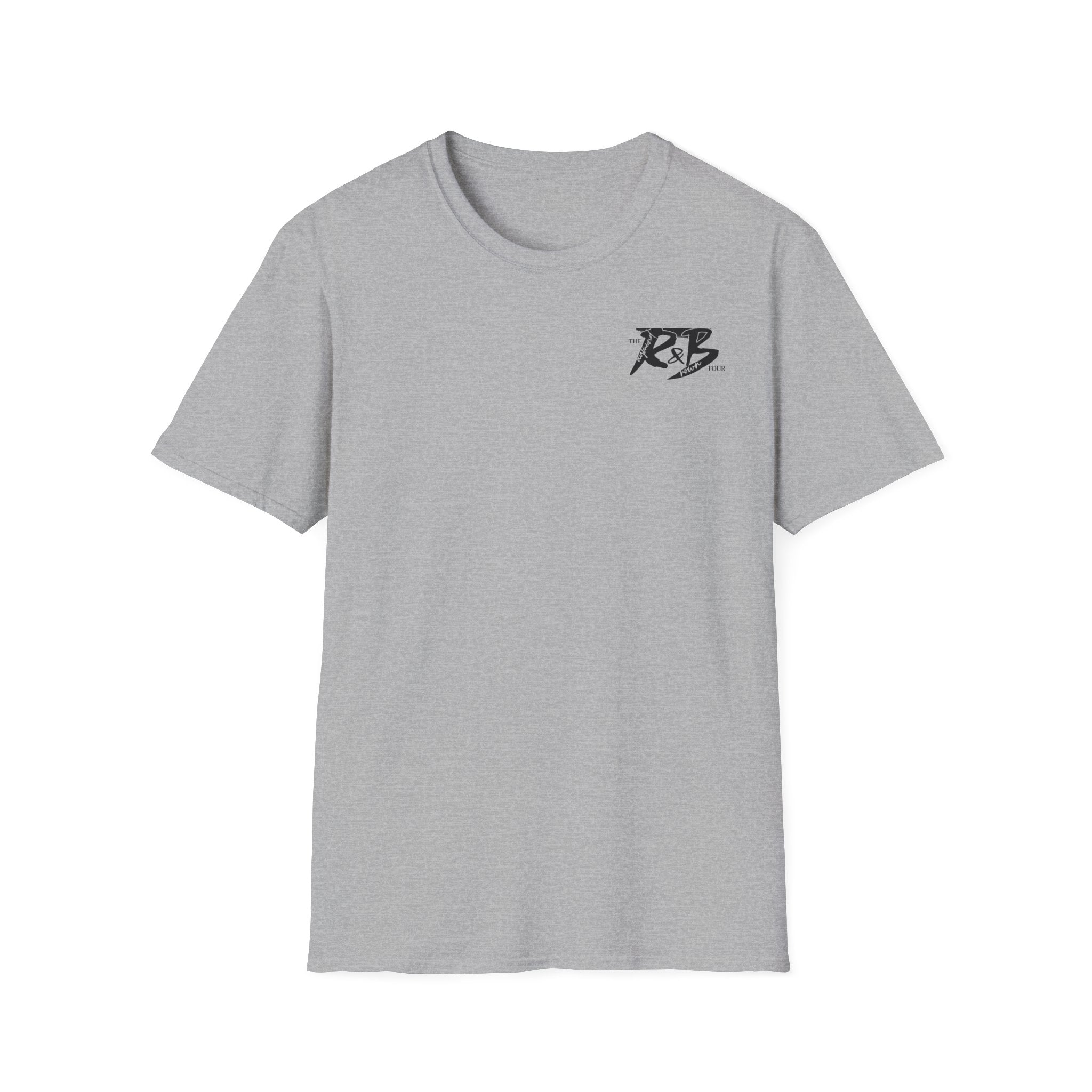 R&B Minimalist Logo T-Shirt — Retro Script Chest Print