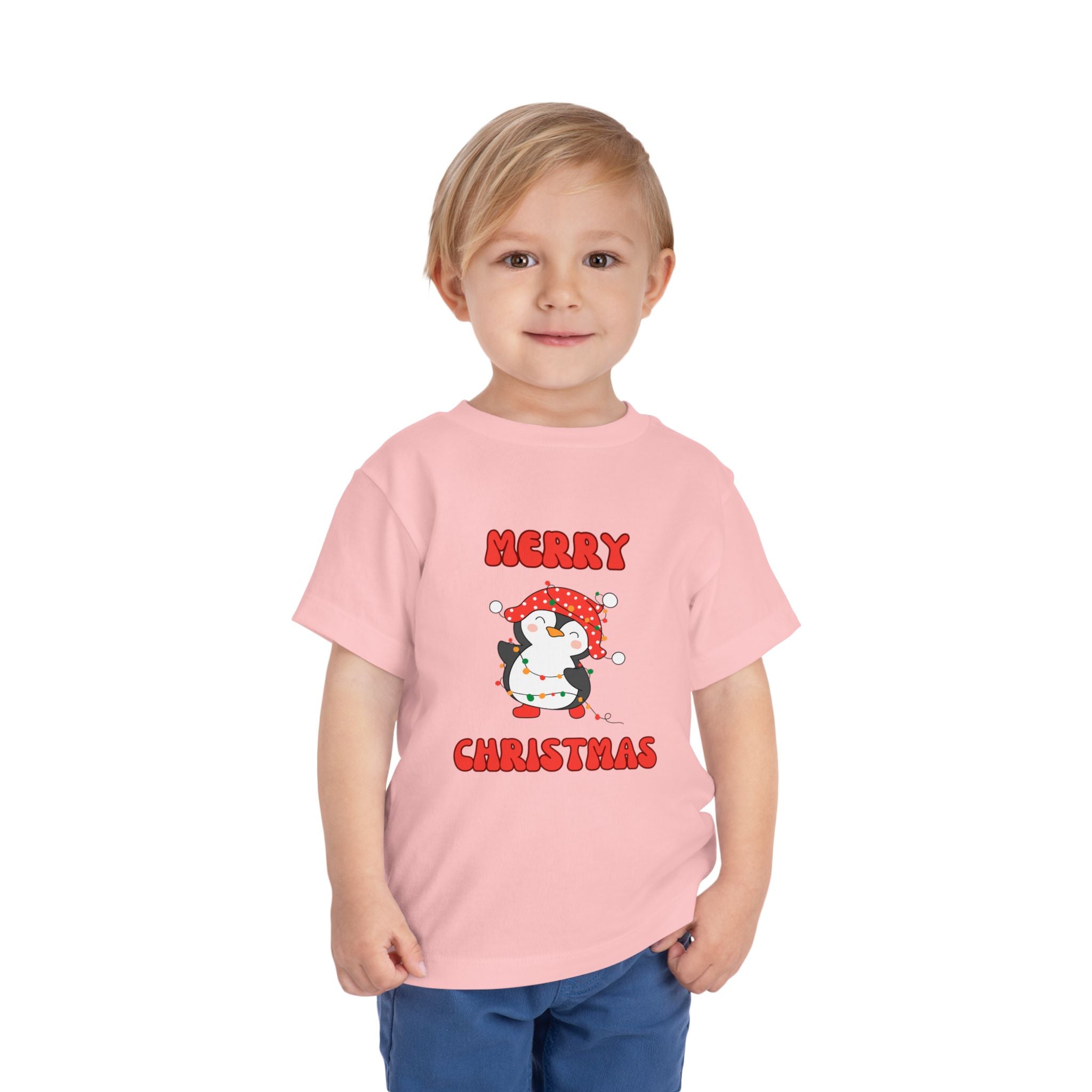 Merry Christmas Penguin Toddler Tee