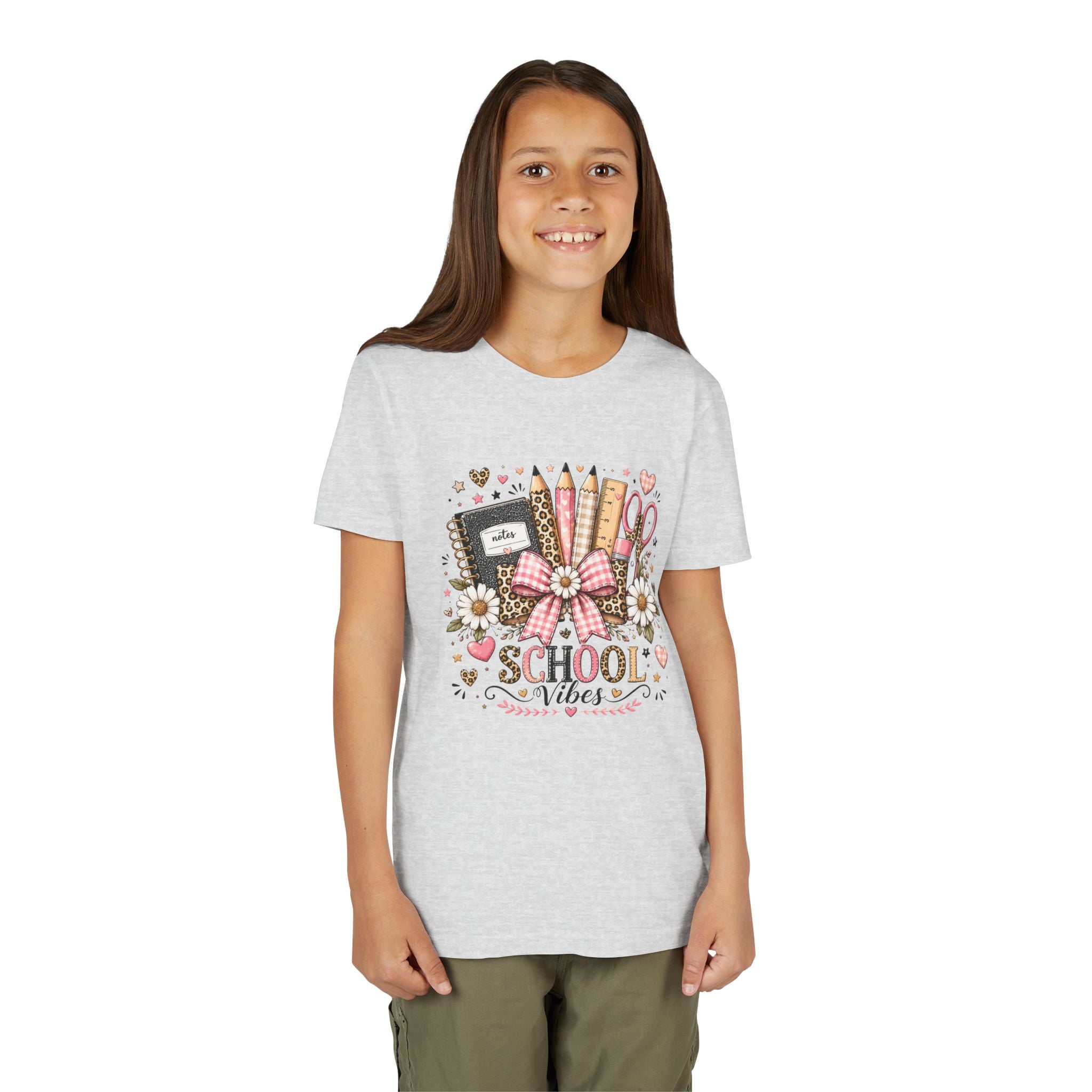 Youth Tee — "School Vibes" Back-to-School Graphic