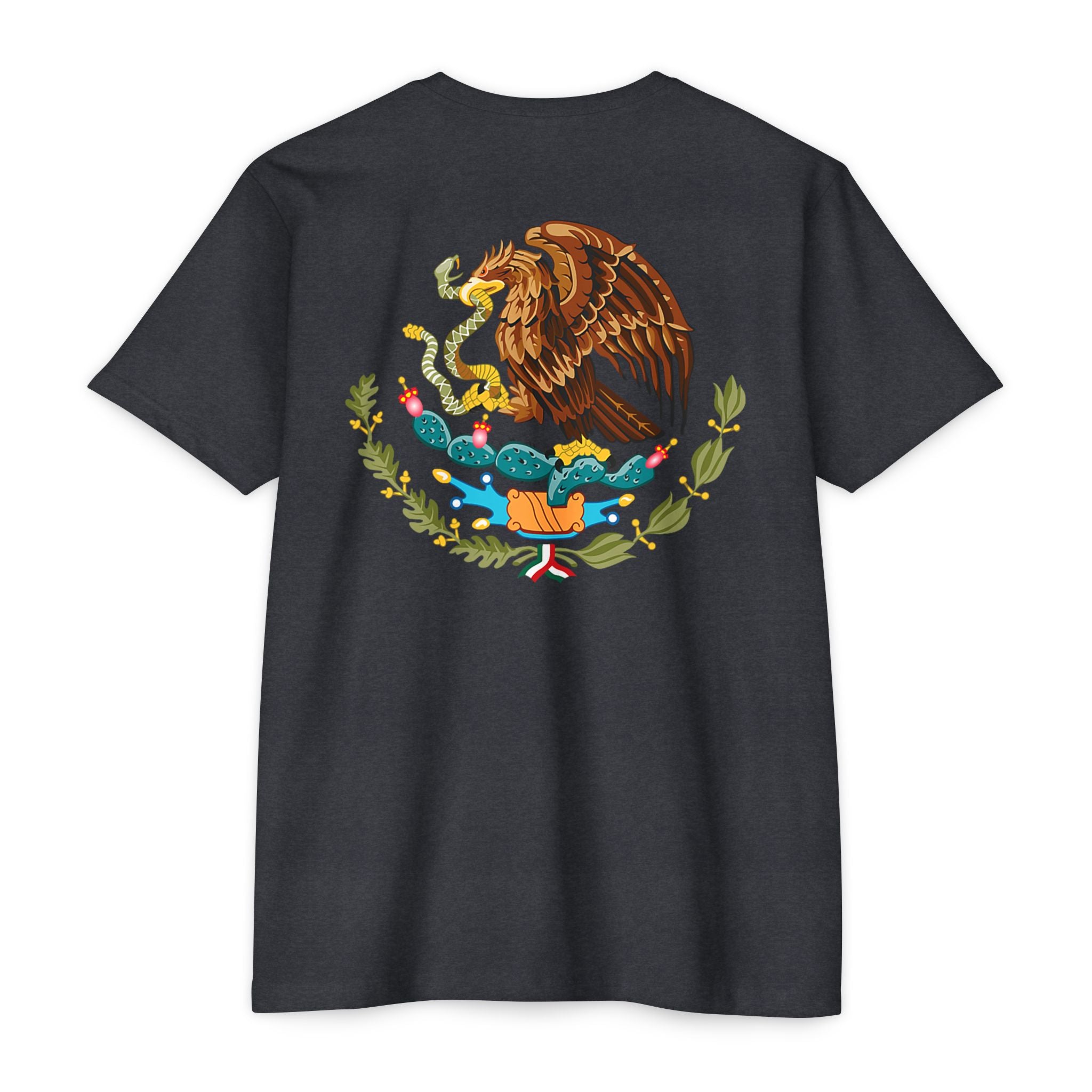 Mexico Flag T-Shirt — Mexican Eagle Emblem Tee