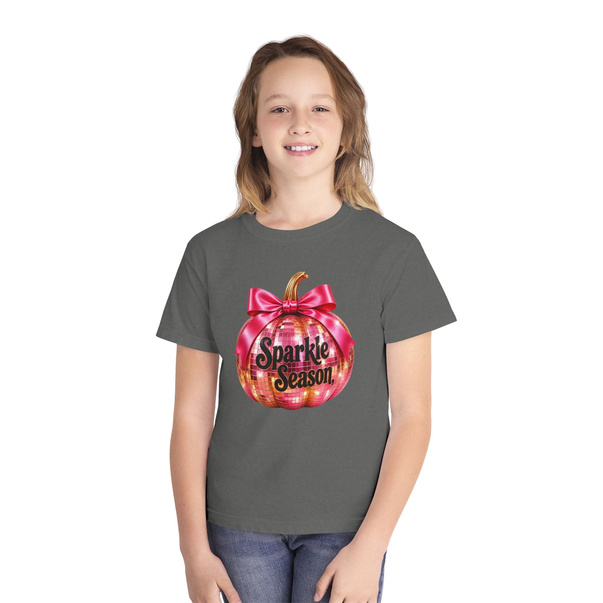 Sparkle Season Pumpkin Youth T‑Shirt