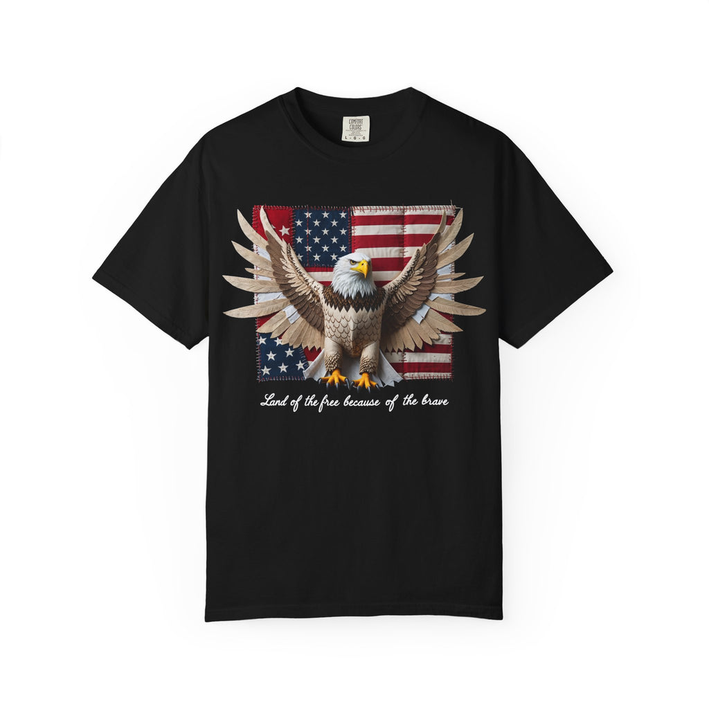 American Eagle Flag T-Shirt – Patriotic Bald Eagle Graphic Tee