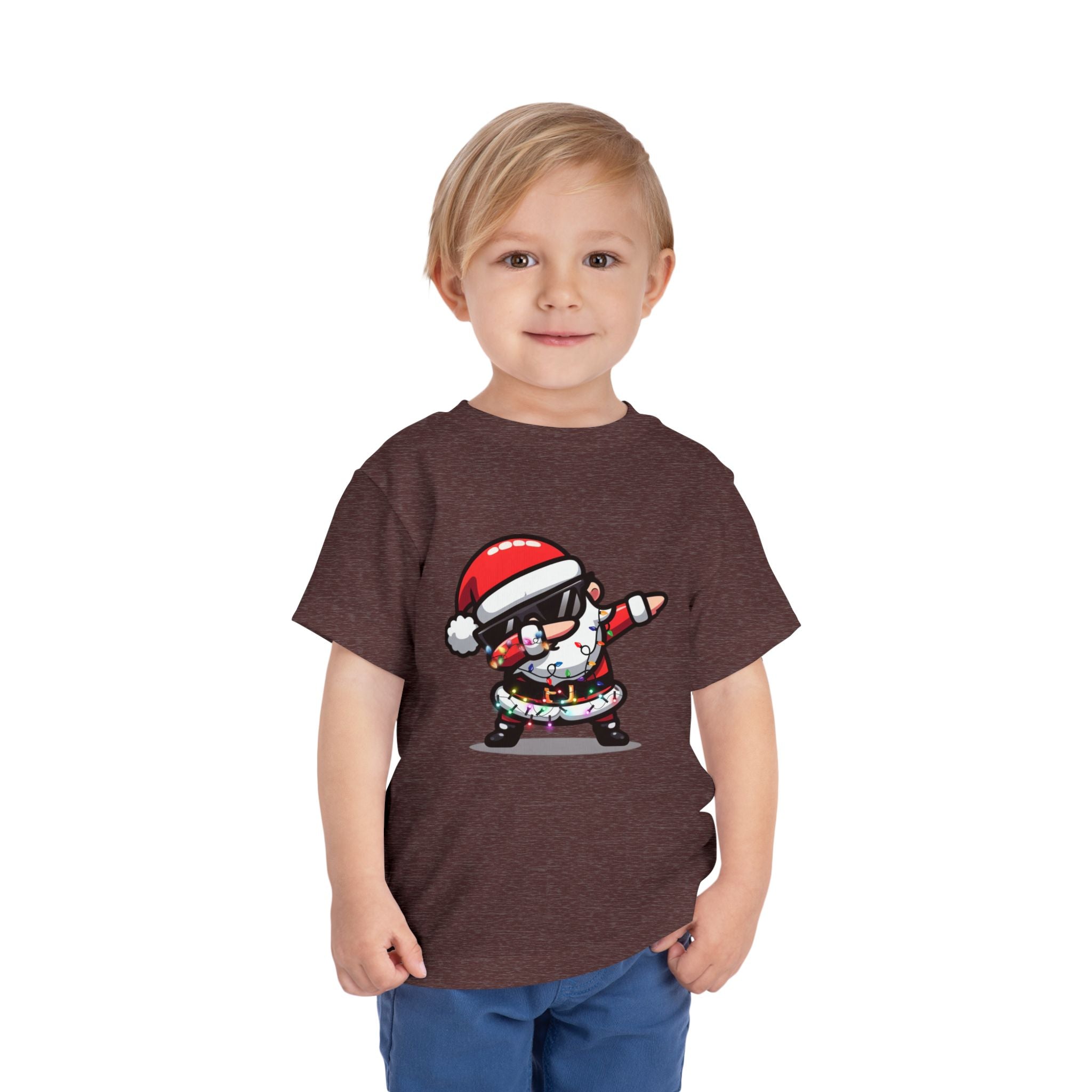 Toddler Tee — Dabbing Santa Holiday Kids Shirt