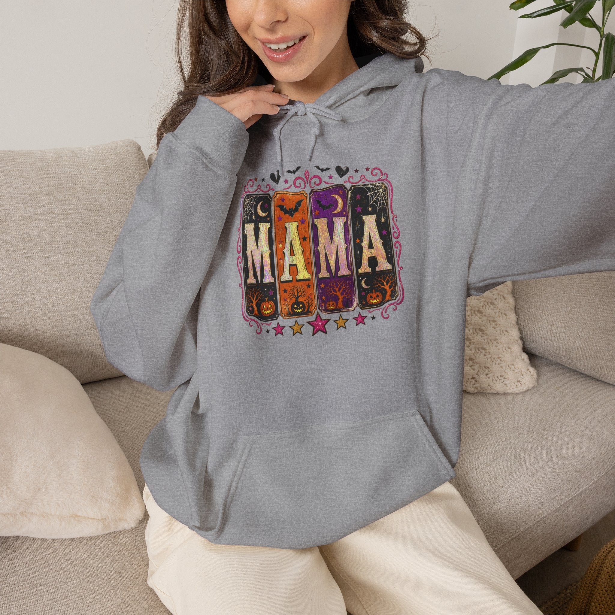 Mama Retro Hoodie — Vintage Letterpress Mother’s Day Sweatshirt