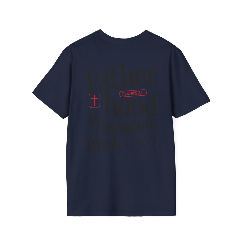 Fatherhood T-Shirt — Minimal 'Father + Hood' Dad Tee | New Dad Gift, Father’s Day