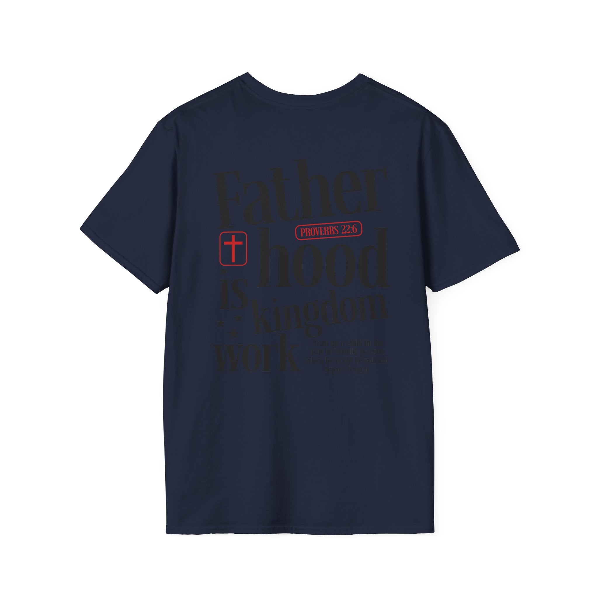 Fatherhood T-Shirt — Minimal 'Father + Hood' Dad Tee | New Dad Gift, Father’s Day